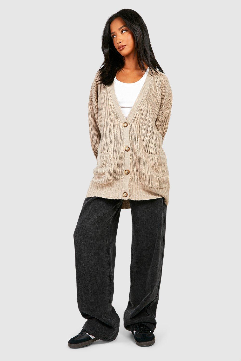 Petite oversized clearance cardigan