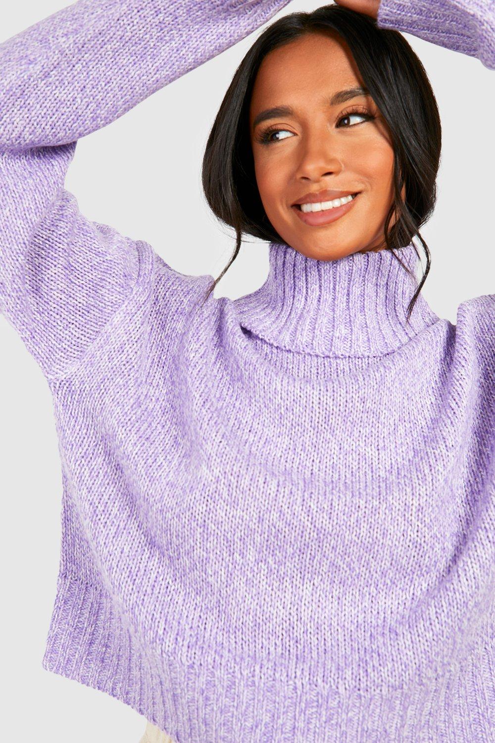 Violet turtleneck sweater sale