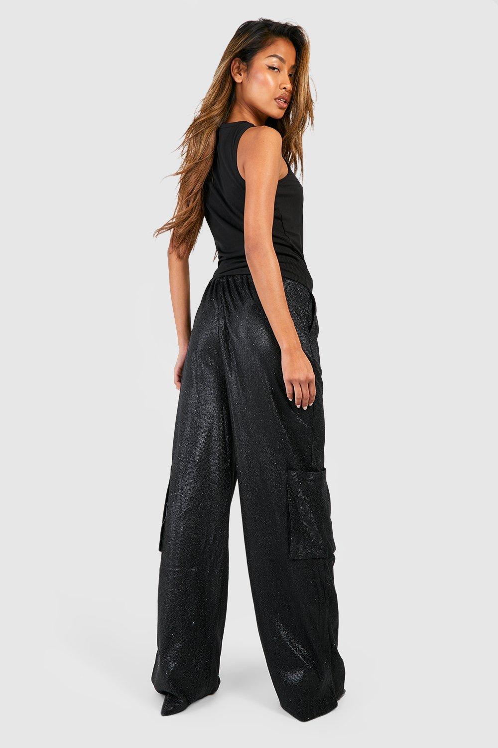 Glitter Parachute Cargo Trousers