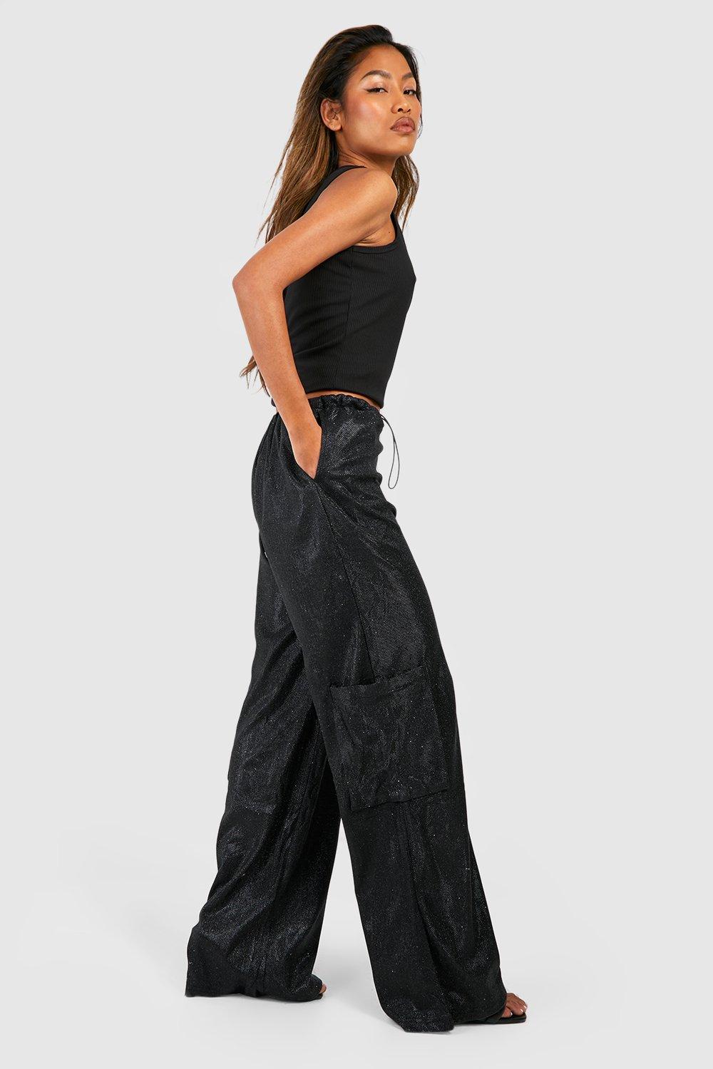 Glitter Parachute Cargo Trousers