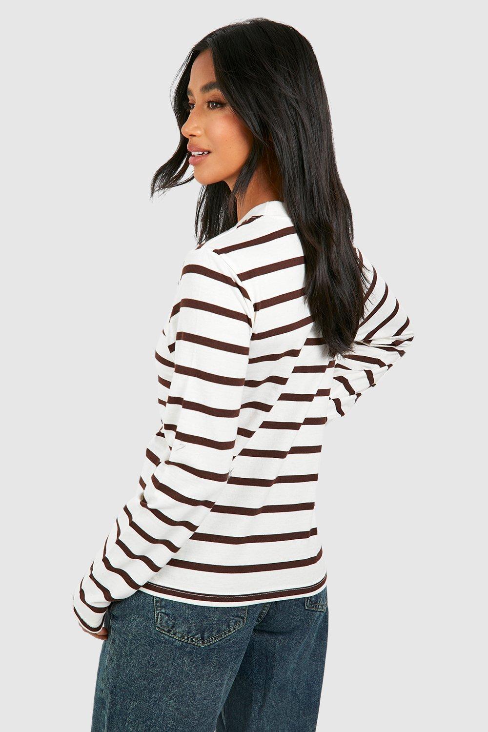 women's petite long sleeve tops