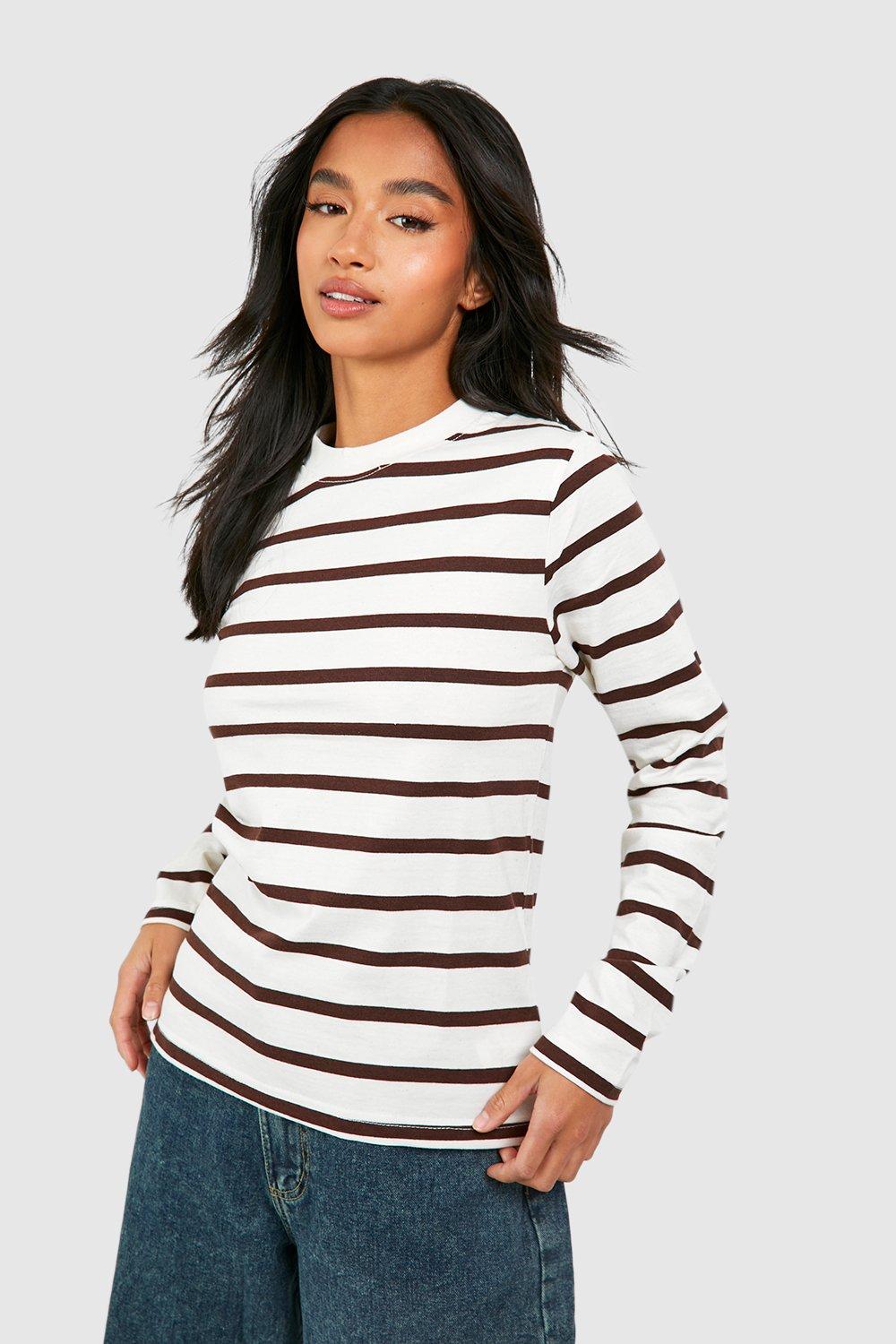 women's petite long sleeve tops