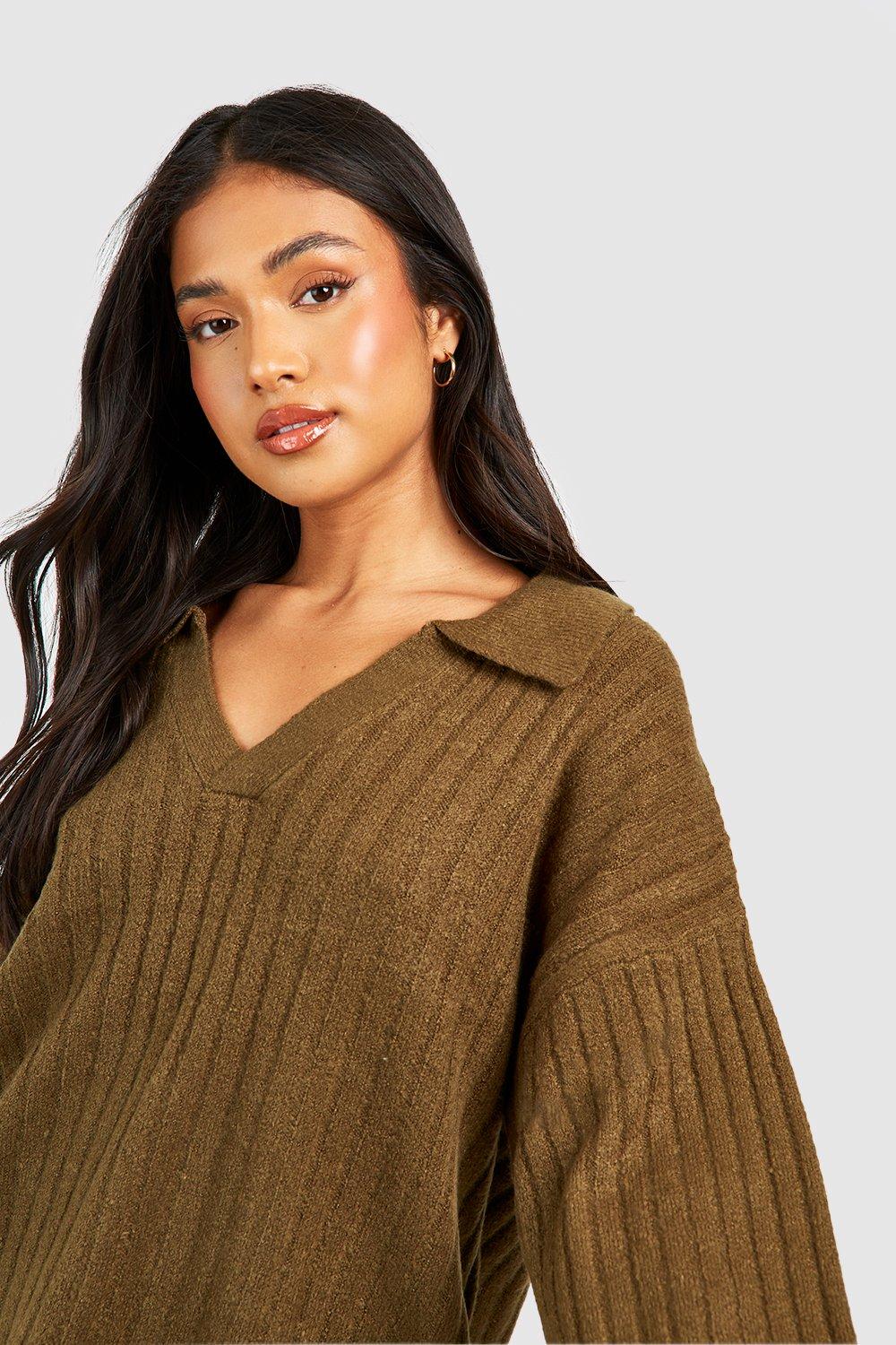 Petite Pull col contrastant
