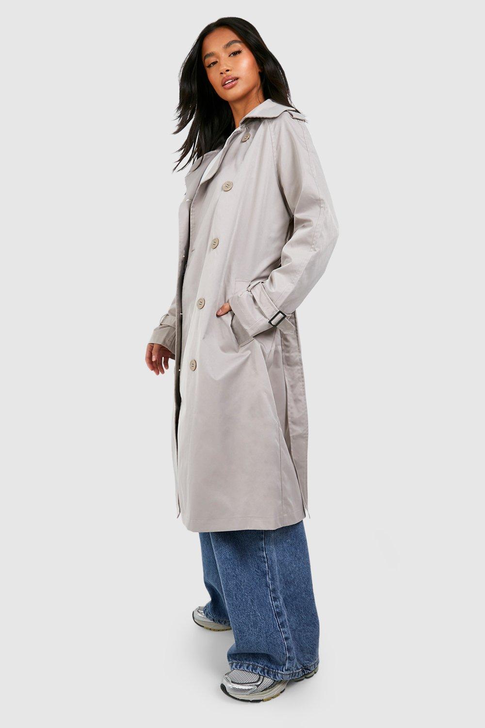 Petite trench discount coat with hood