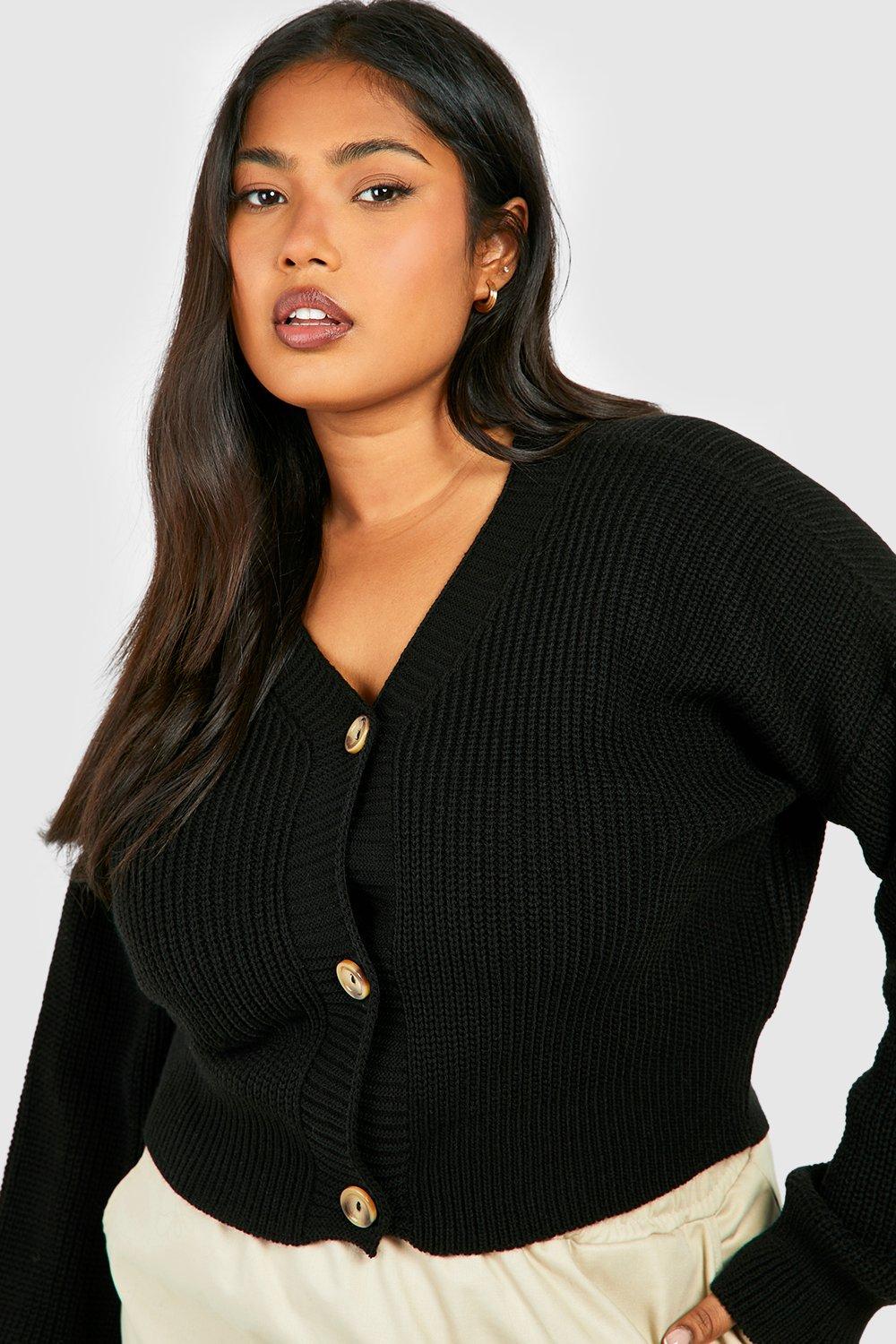 Boxy cropped outlet cardigan