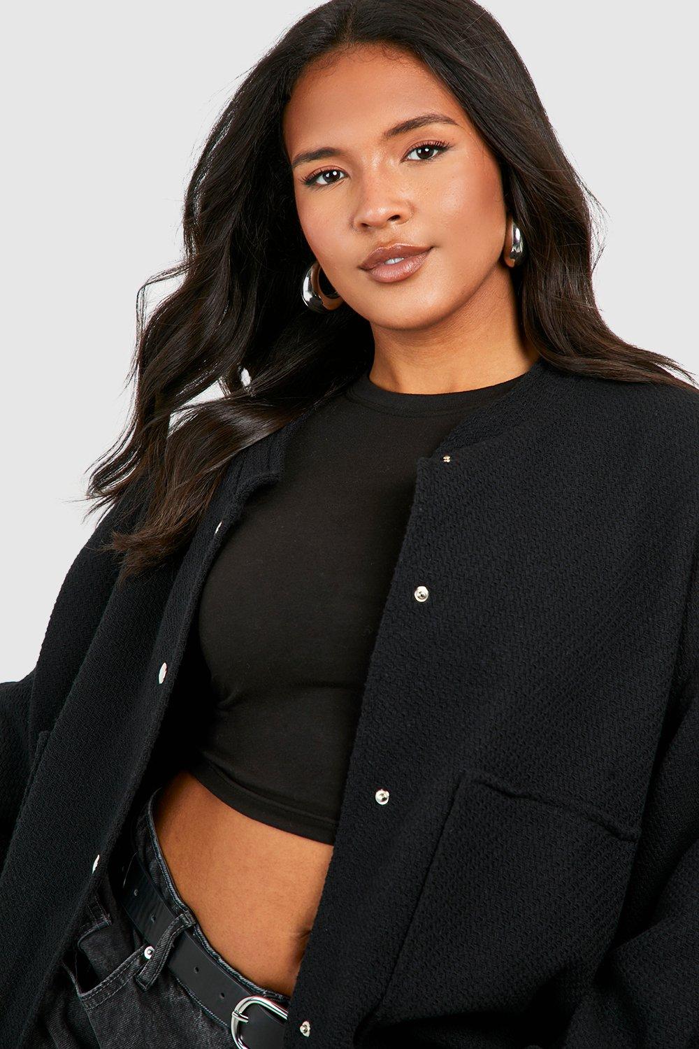 Boohoo plus outlet size jackets