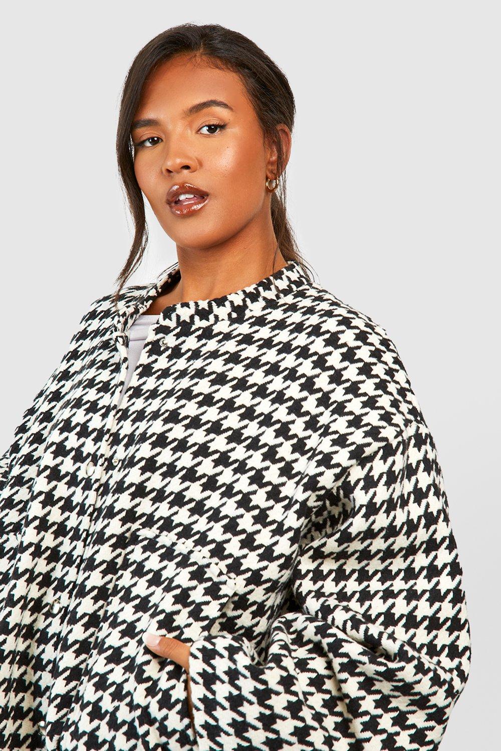 Tune Into Love Houndstooth Blazer Curves