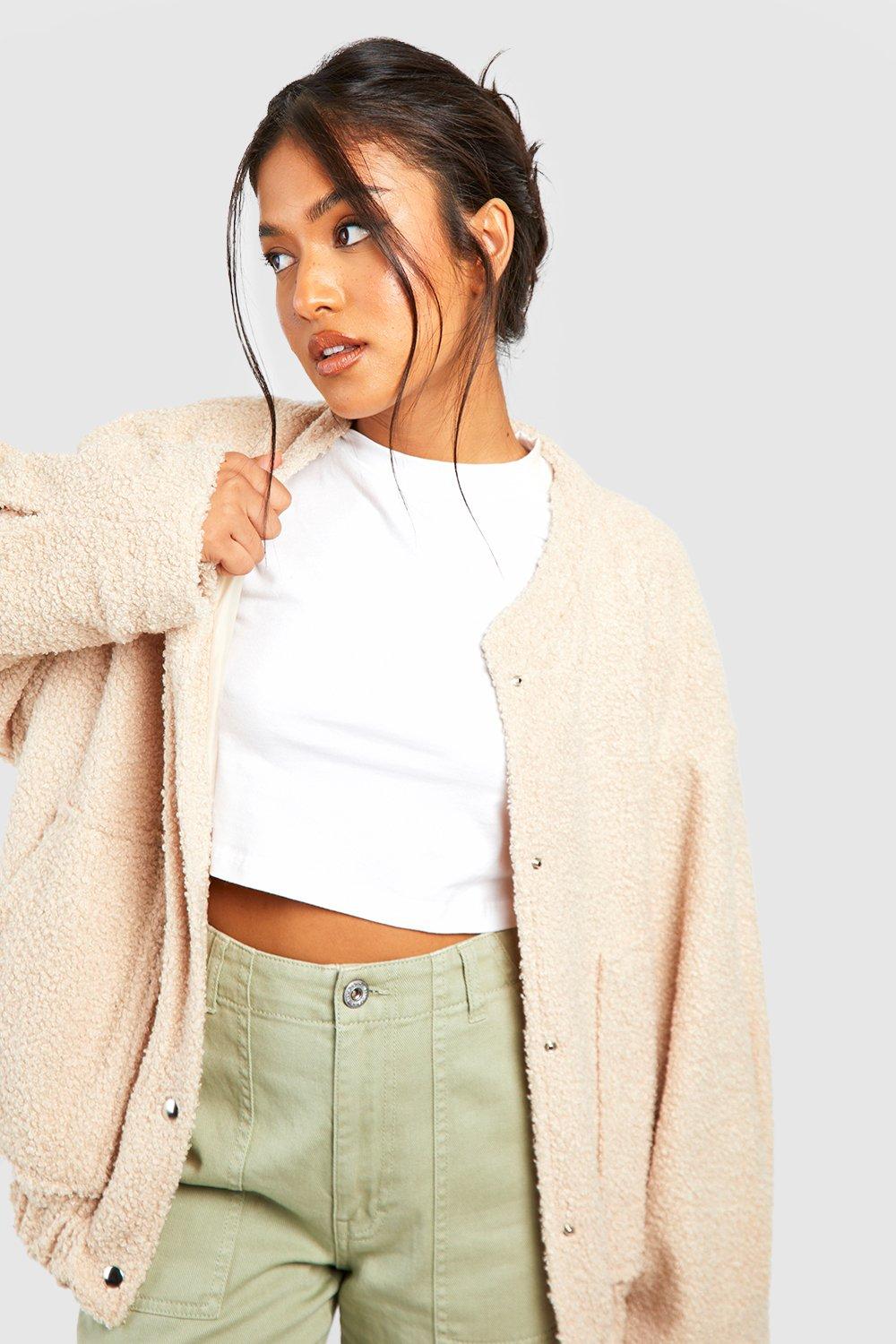 Petite on sale cream jacket