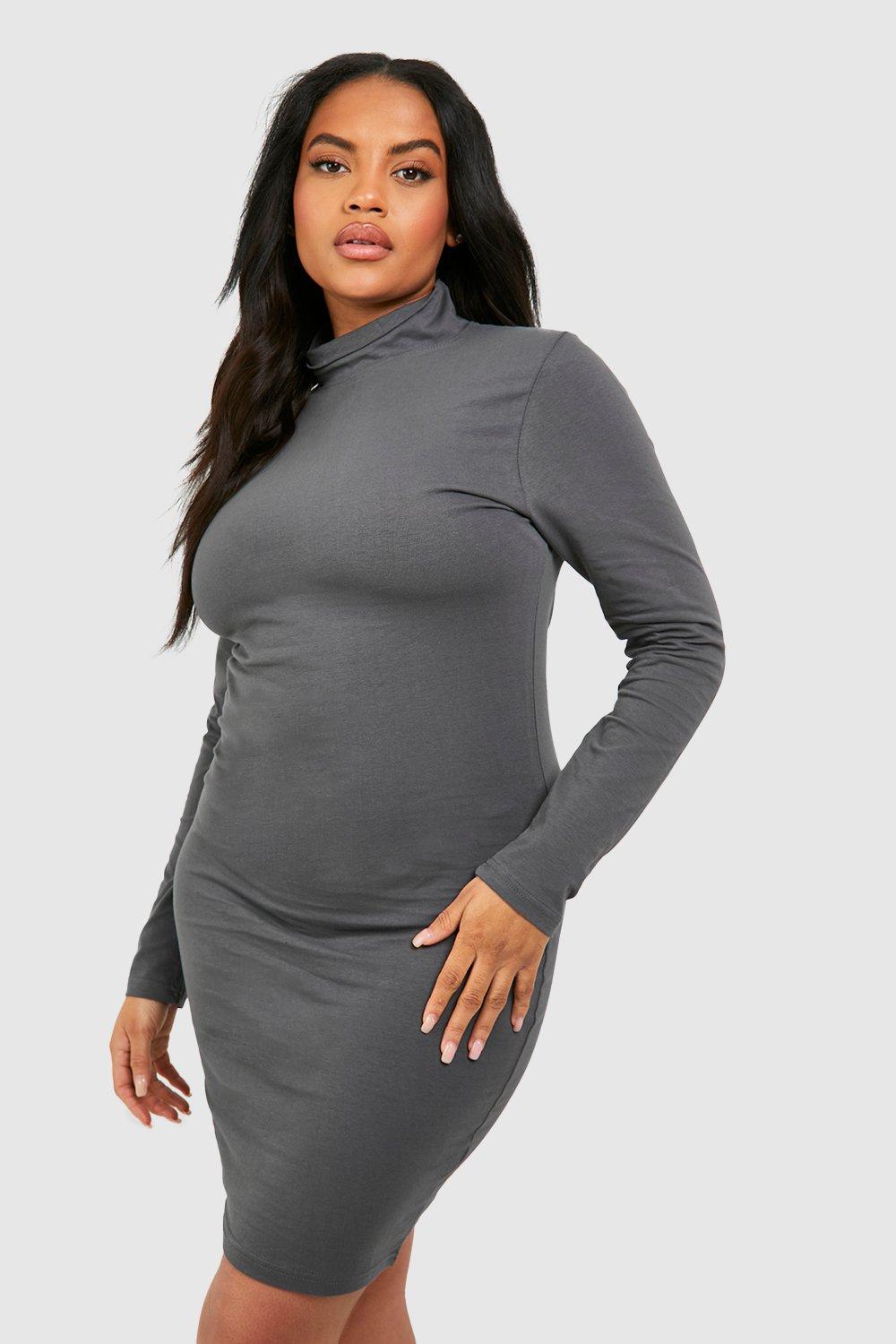 Robe grise grande taille hot sale