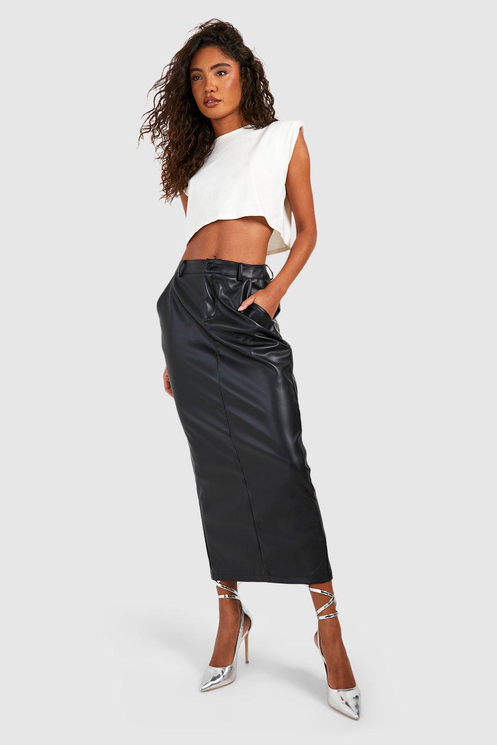 Leather hotsell skirt tall