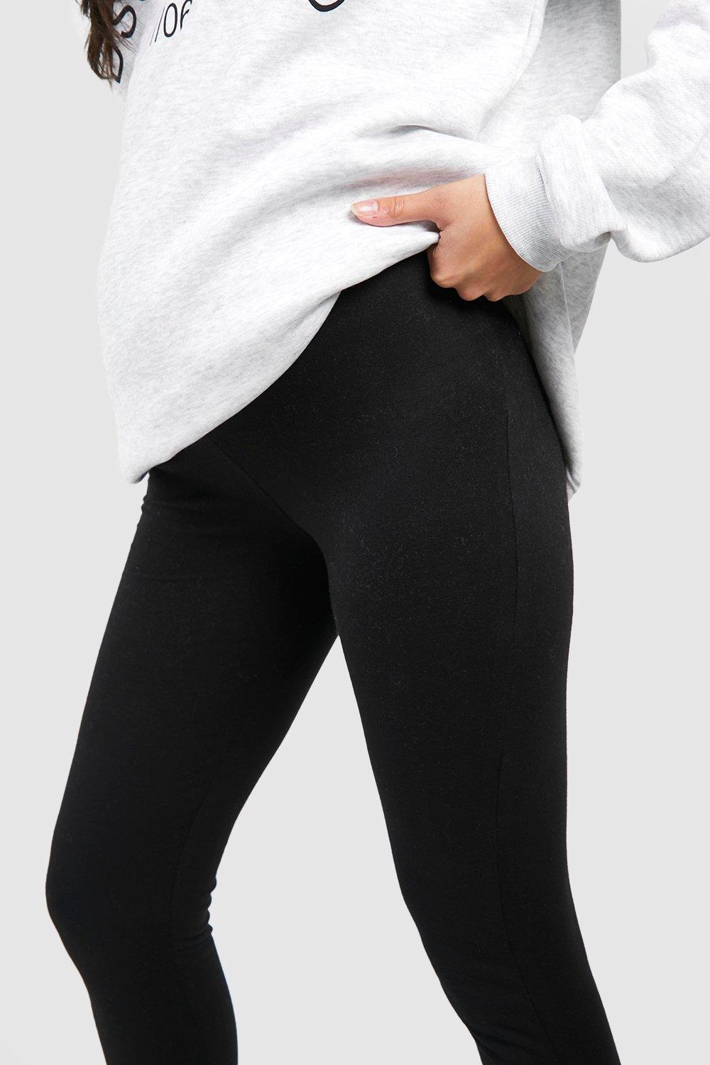 Maternity Cotton Jersey Knit High Waisted Leggings