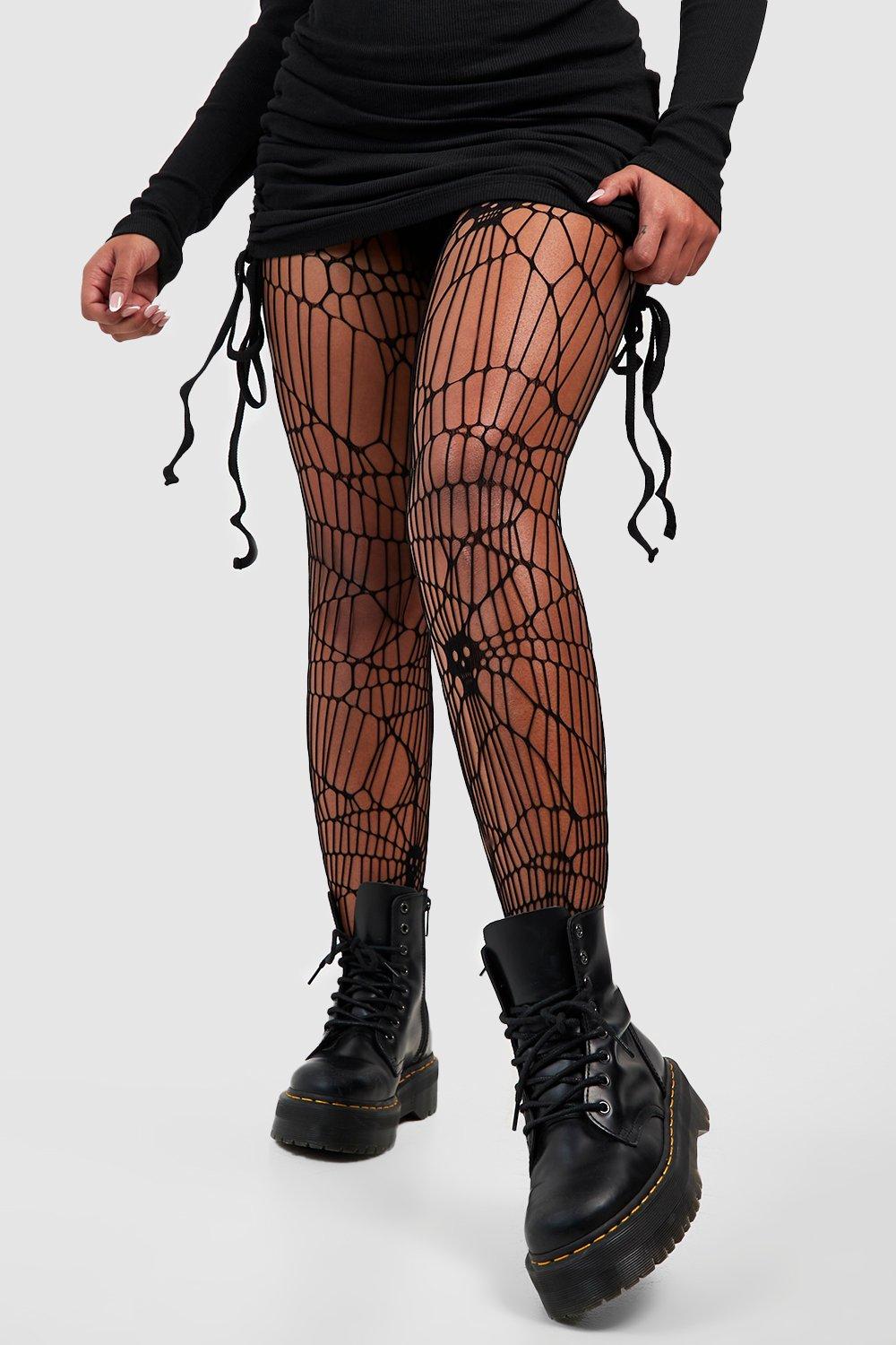 Distressed Fishnet Tights