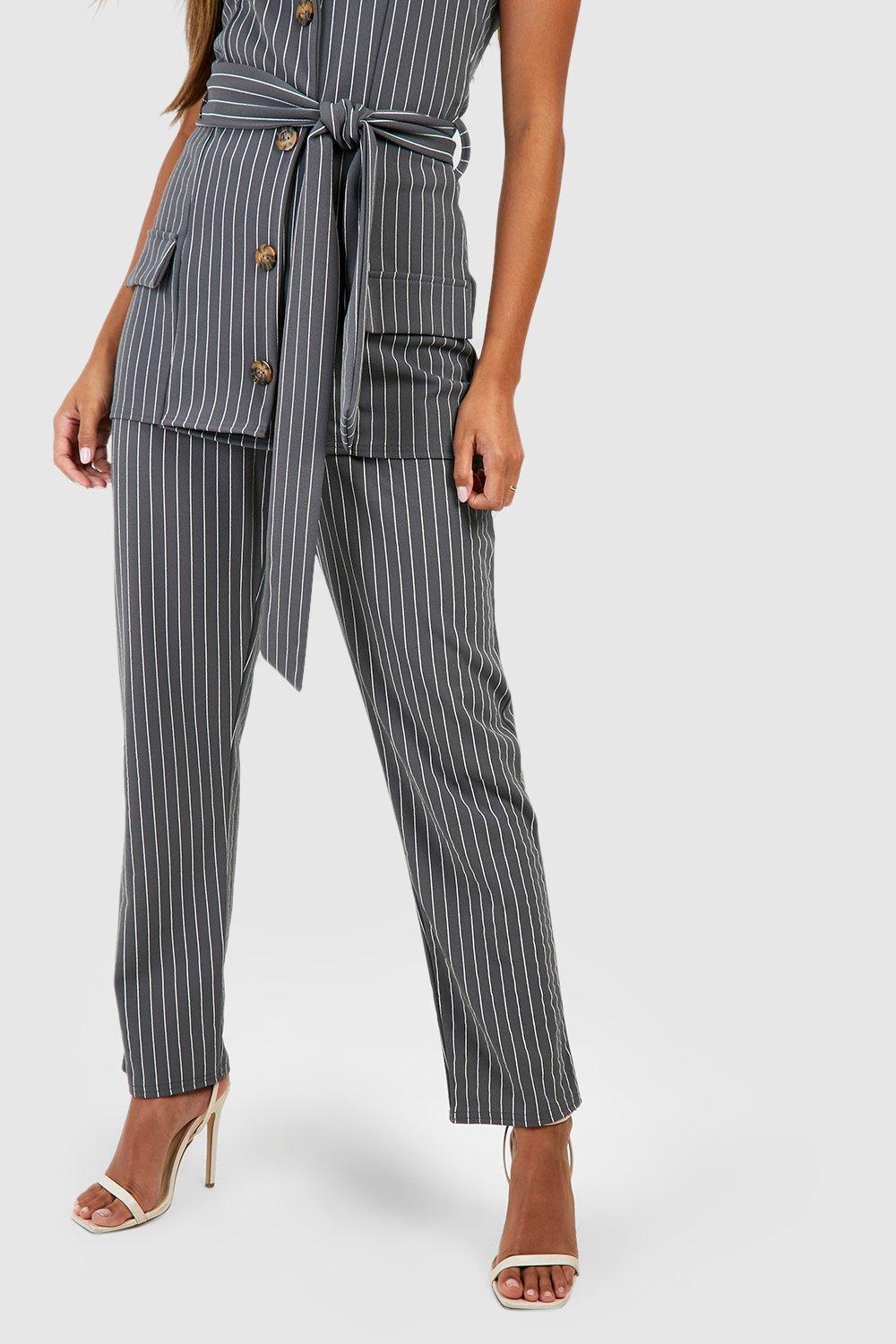 Patterned ankle hot sale grazer trousers