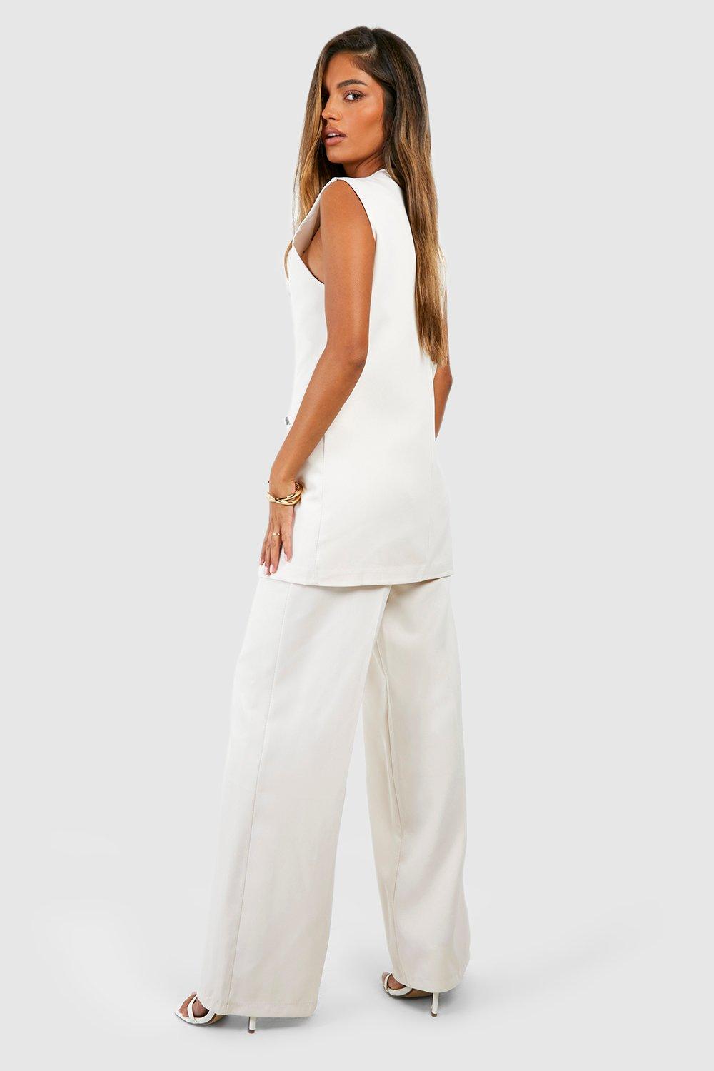 Woven Straight Leg Dress Pants