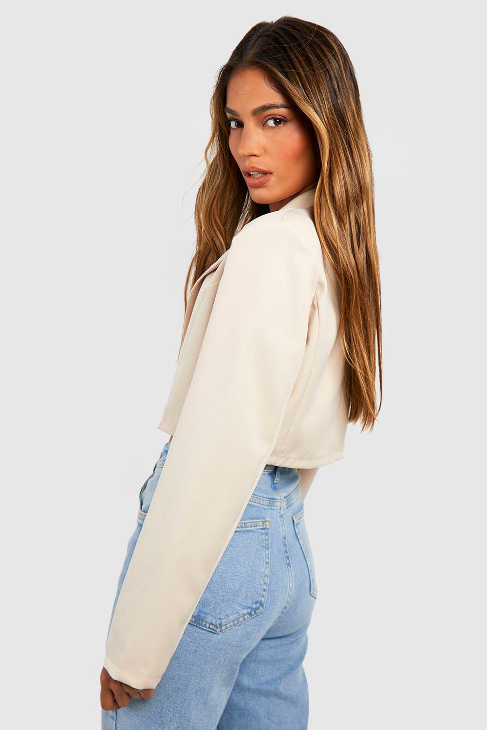 Pinstripe Long Slim Blazer | Express