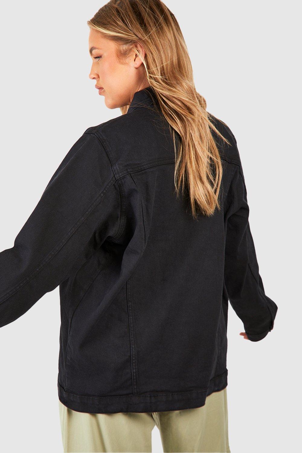 Boohoo plus denim outlet jacket