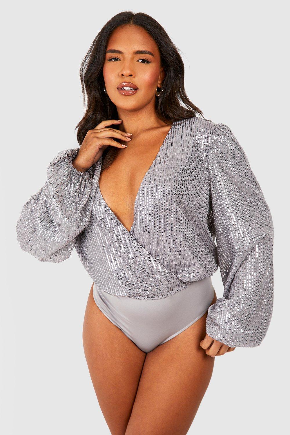 Sequin Wrap Around Bodysuit