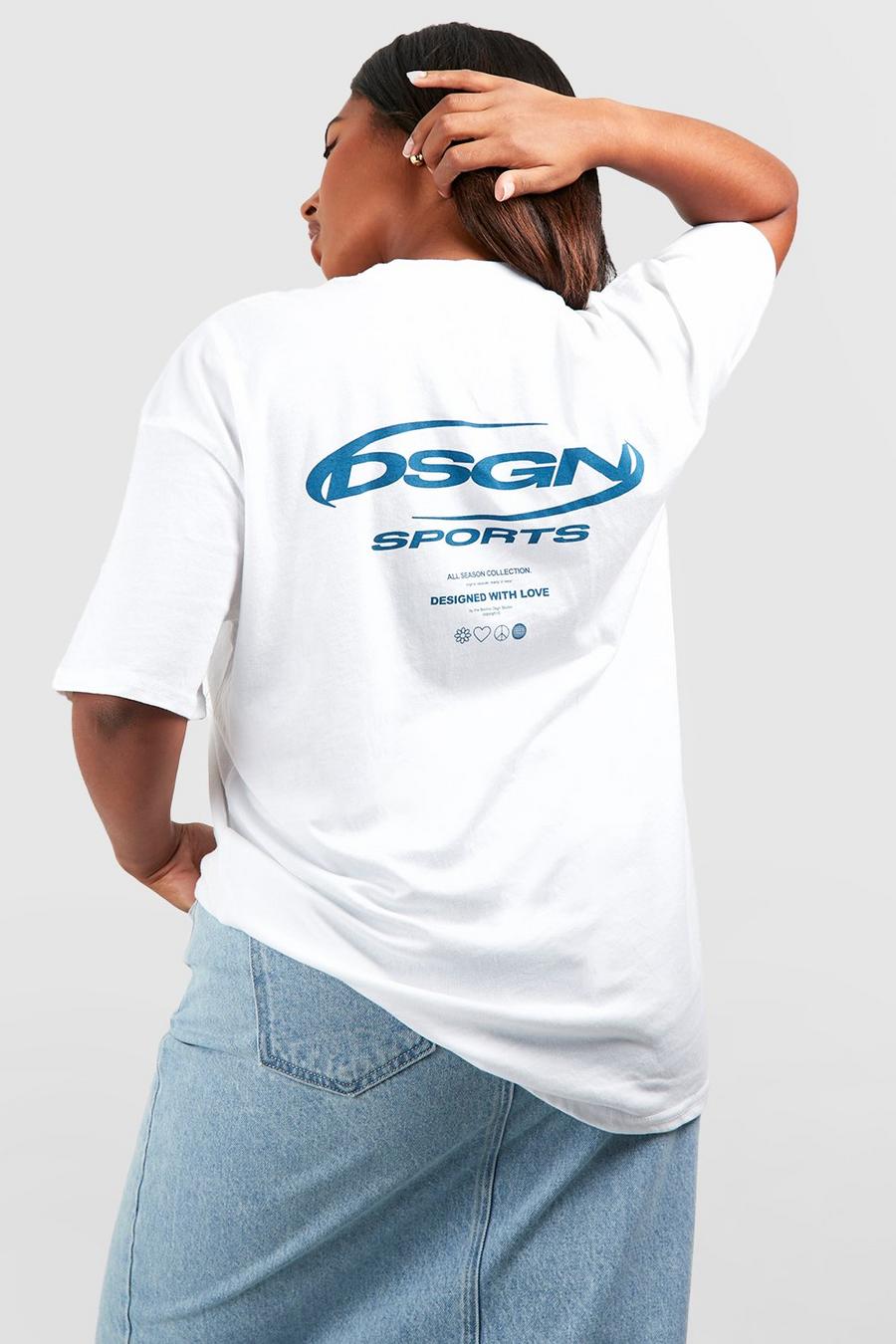 White Plus Dsgn Sport Oversized T-shirt