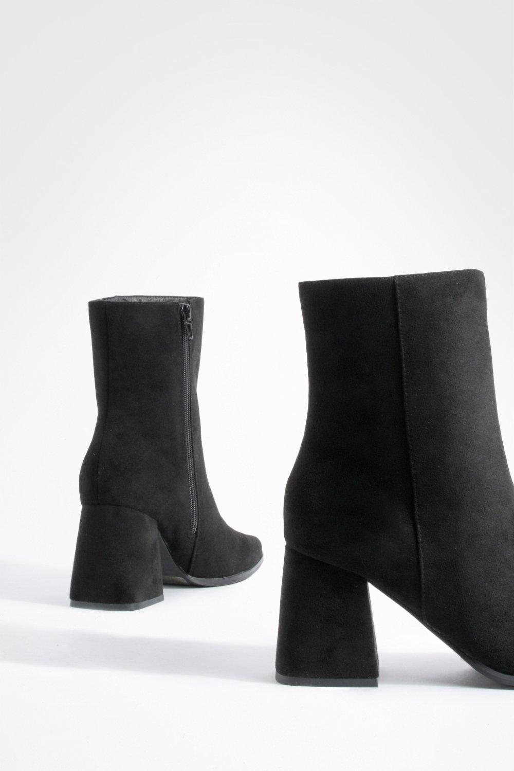 Boohoo black clearance ankle boots