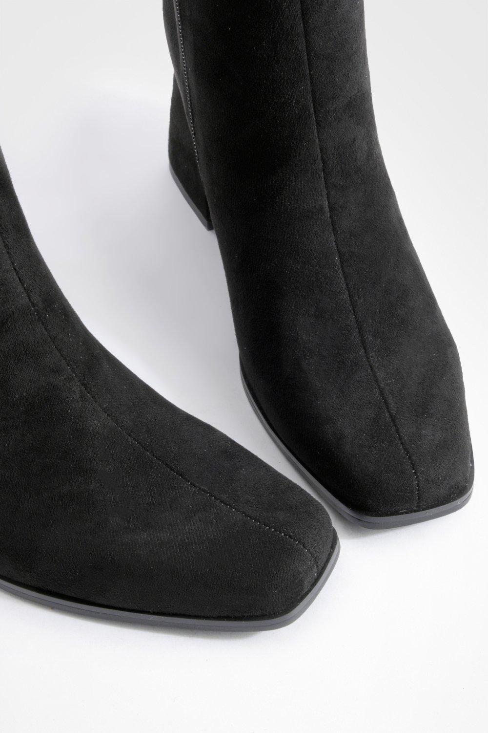 Wide fit outlet suede ankle boots