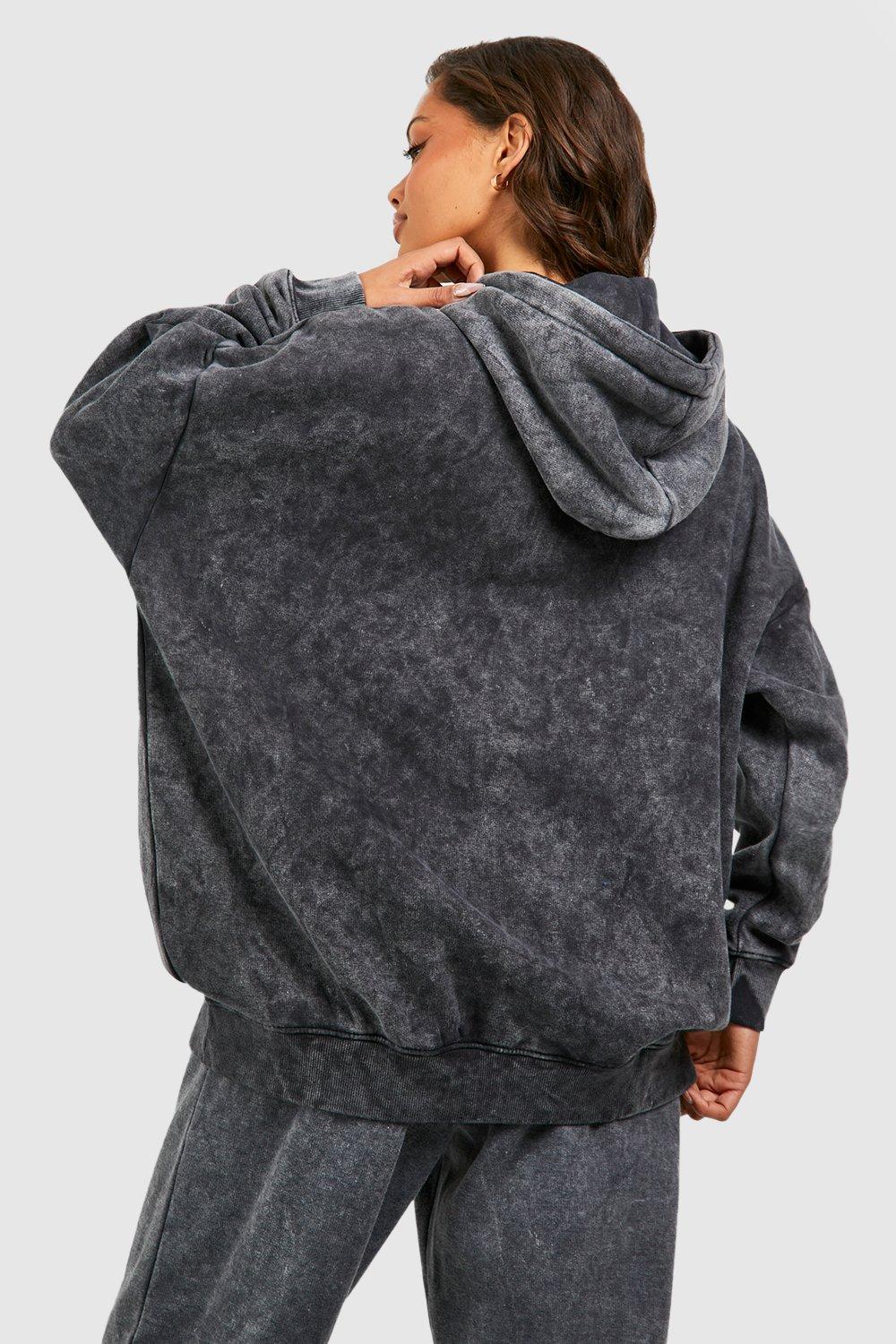 Acid Wash Oversized Hoodie