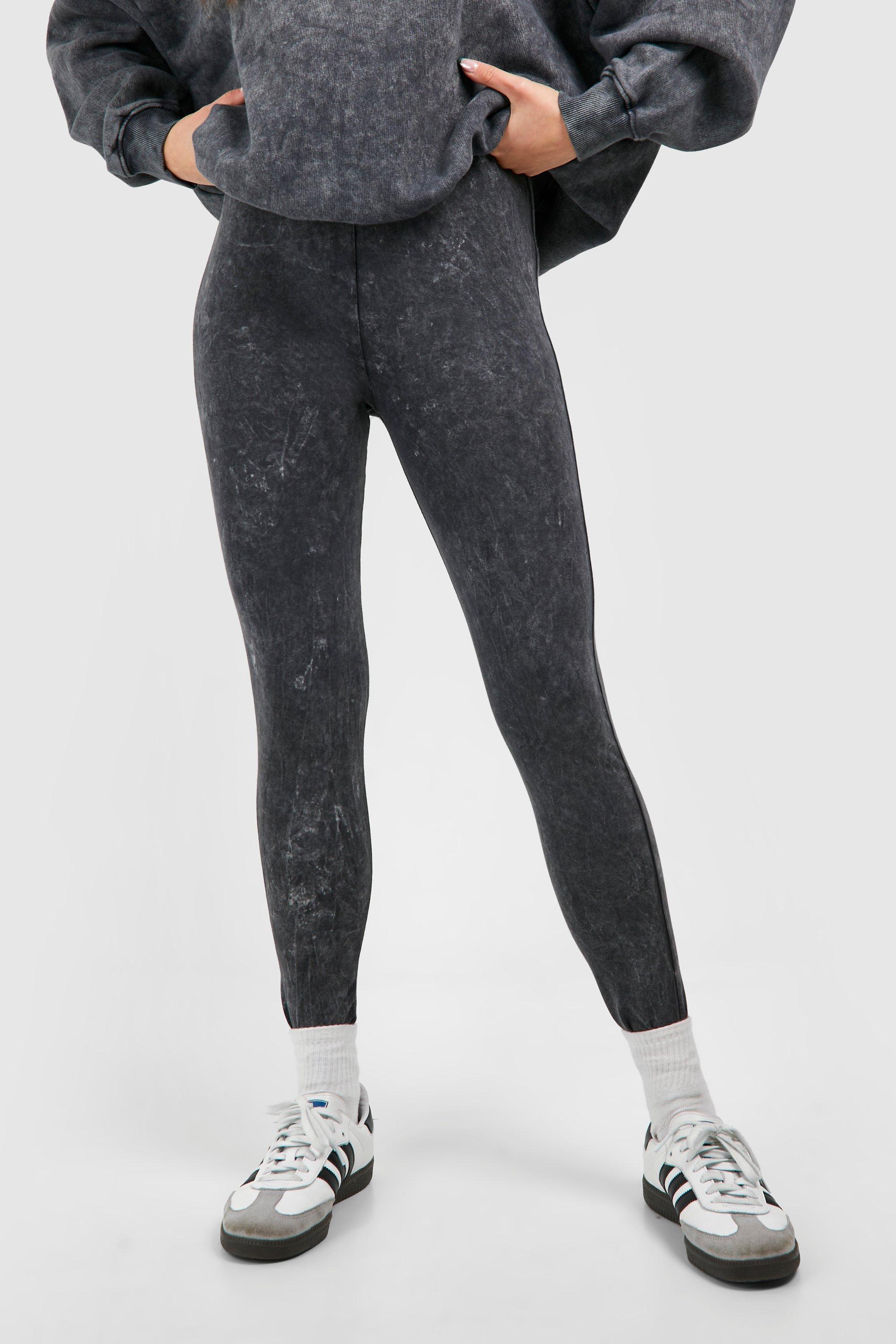 Acid Wash Deep Waistband Legging