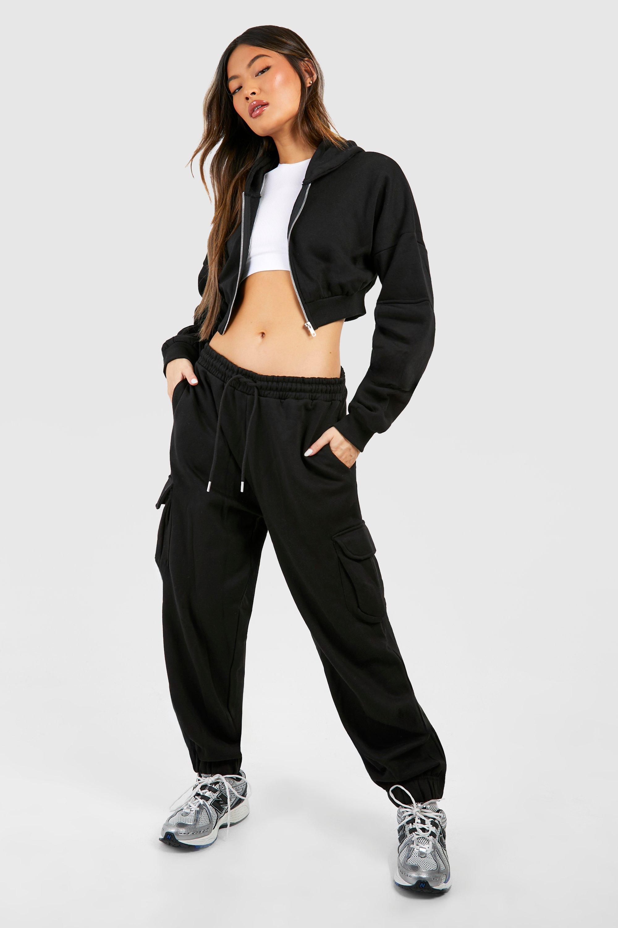 Shops boohoo velour tracksuit