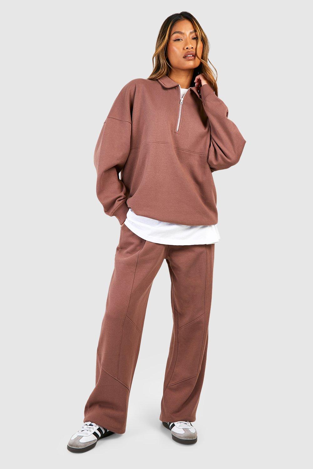 Brown hotsell oversized sweatshirt