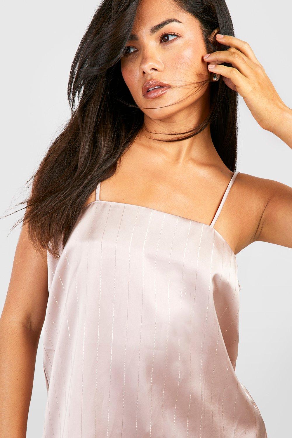 Women's Satin Squareneck Cami Top