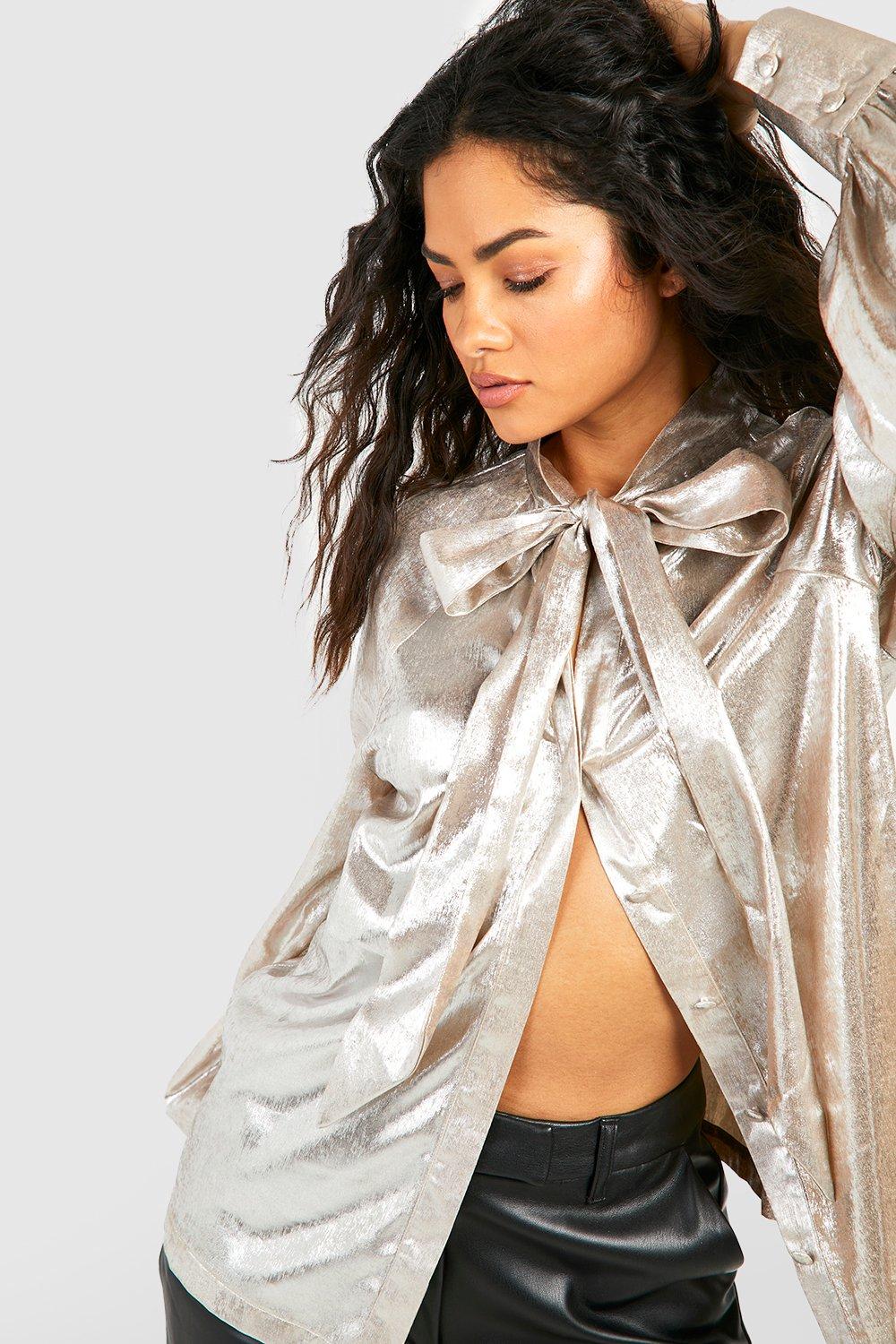 Boohoo metallic hotsell