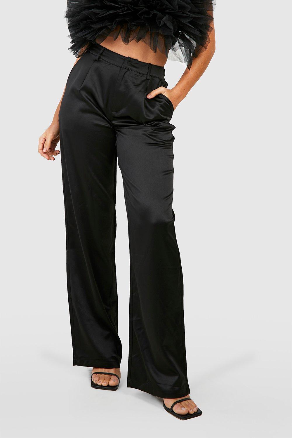 Matte Satin Slit Wedding Pants