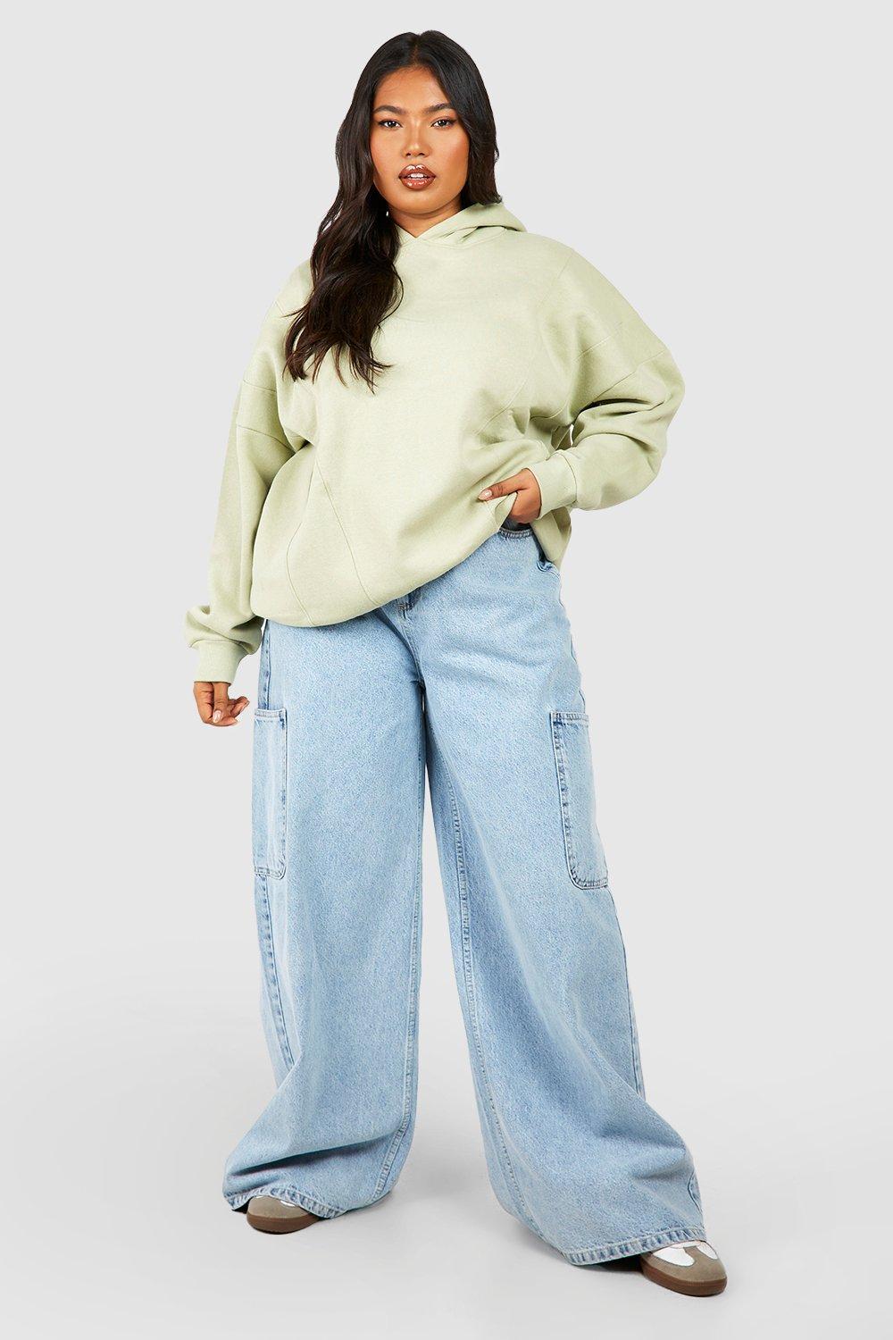 Boohoo plus size discount hoodies