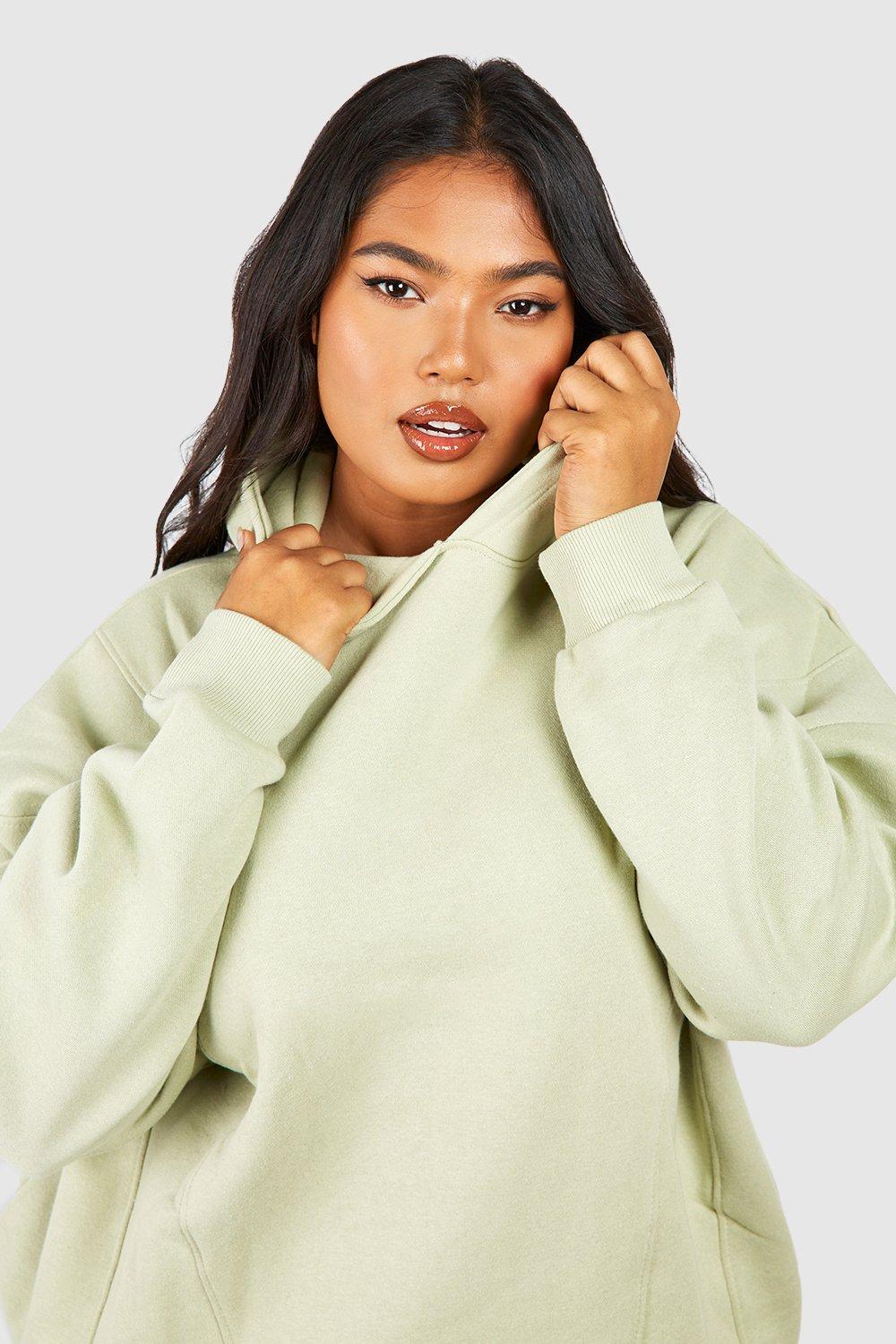 Plus Seam Detail Oversized Hoodie