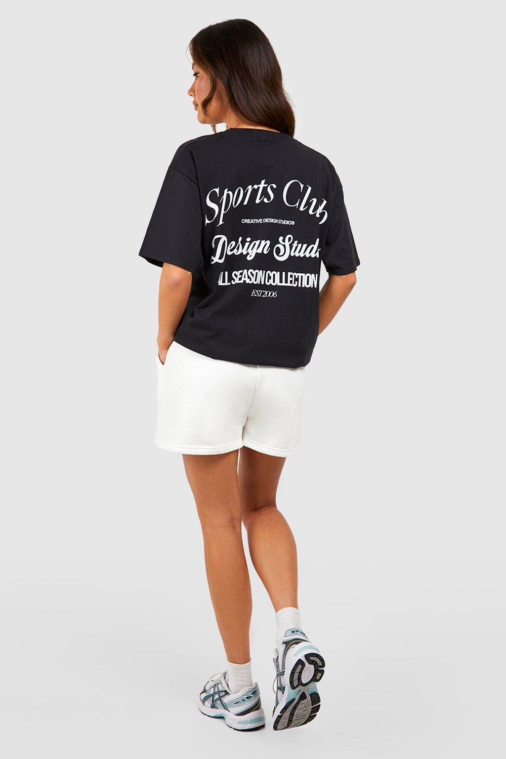 Oversized Sports Graphic T-Shirt