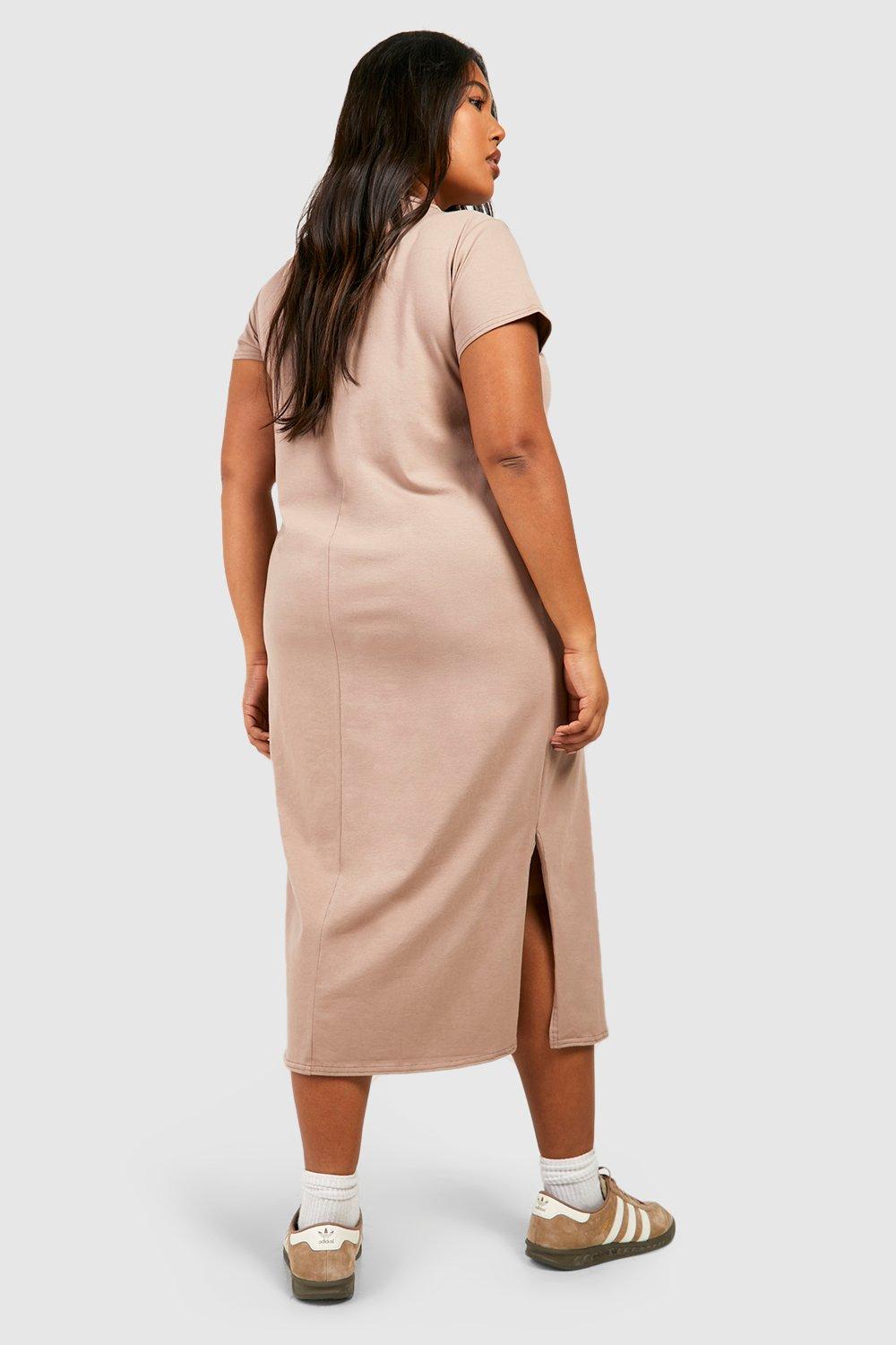 Cotton shirt sale dress plus size