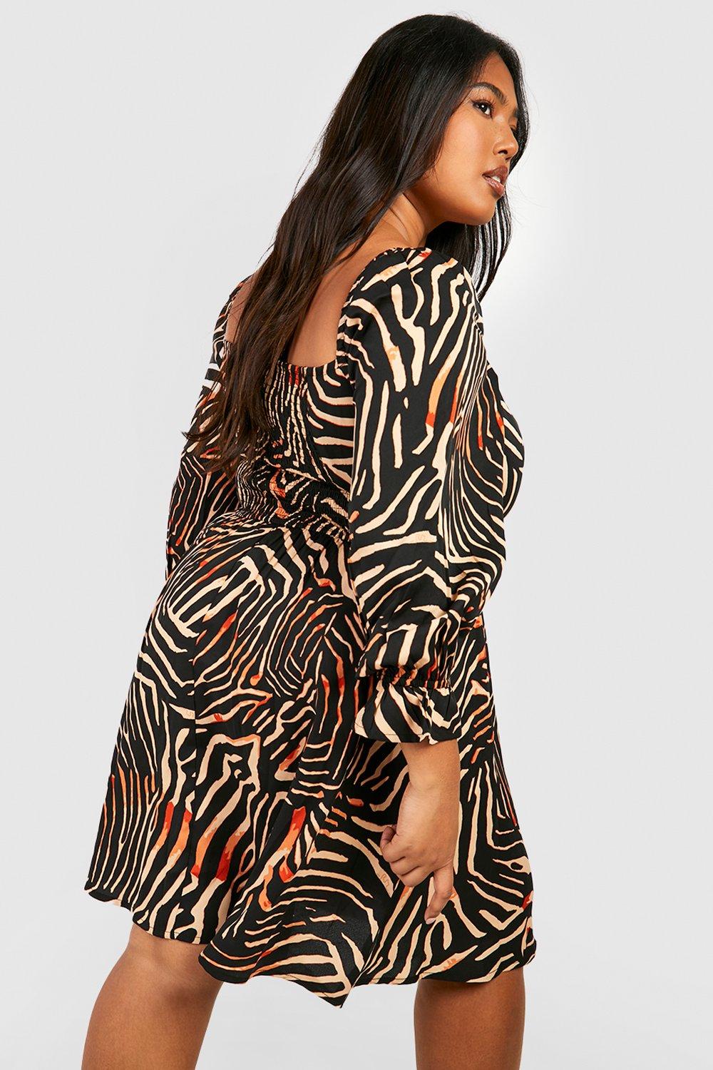 Dierenprint jurk discount