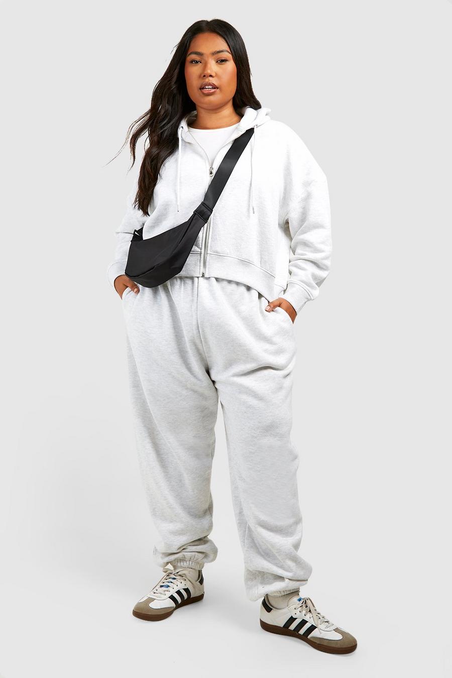 Ash grey Plus Oversized Cuffed Jogger image number 1