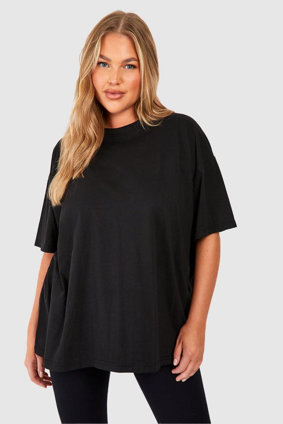 Grande taille - T-shirt oversize, Black image number 1