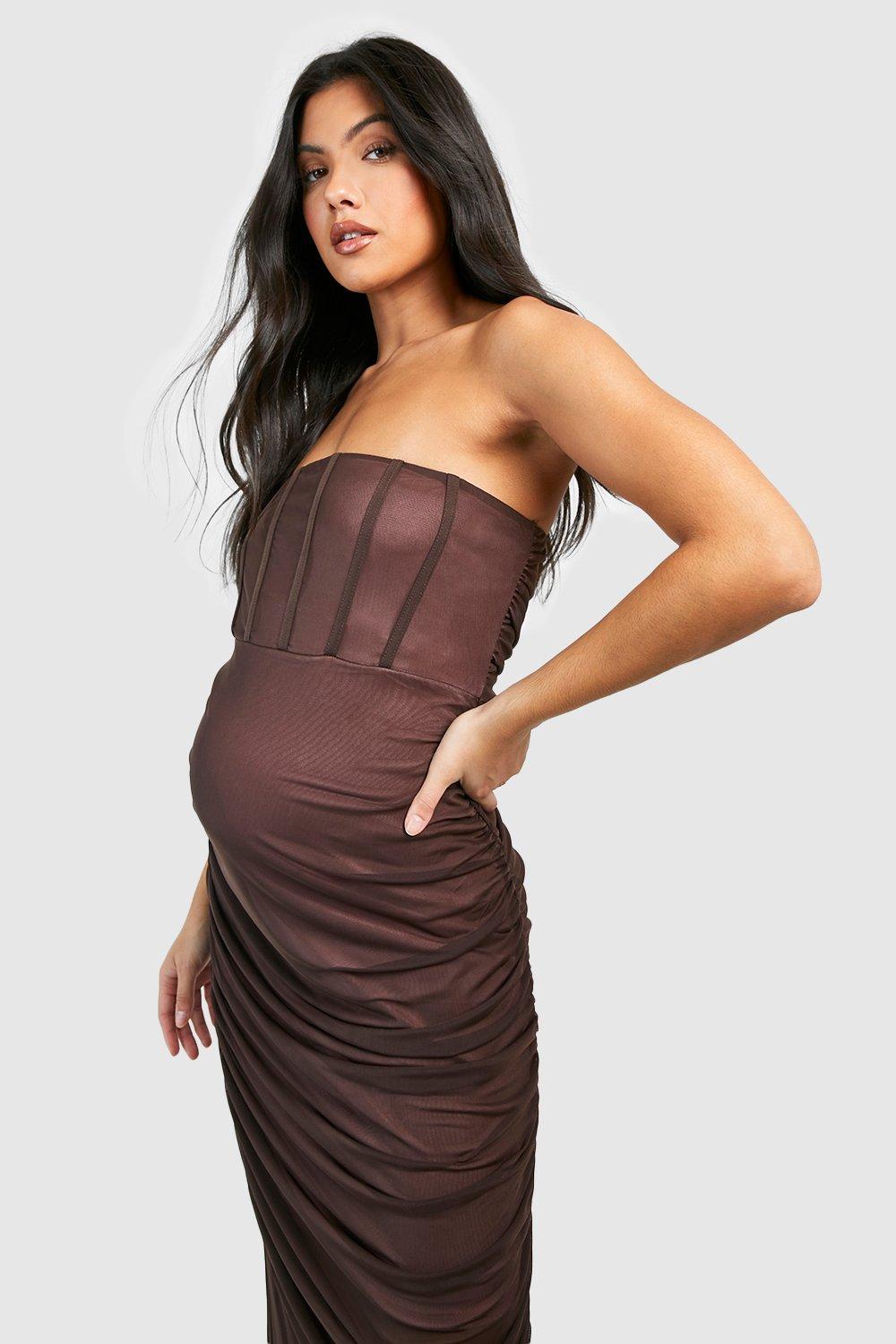 Bandeau maternity dress hotsell