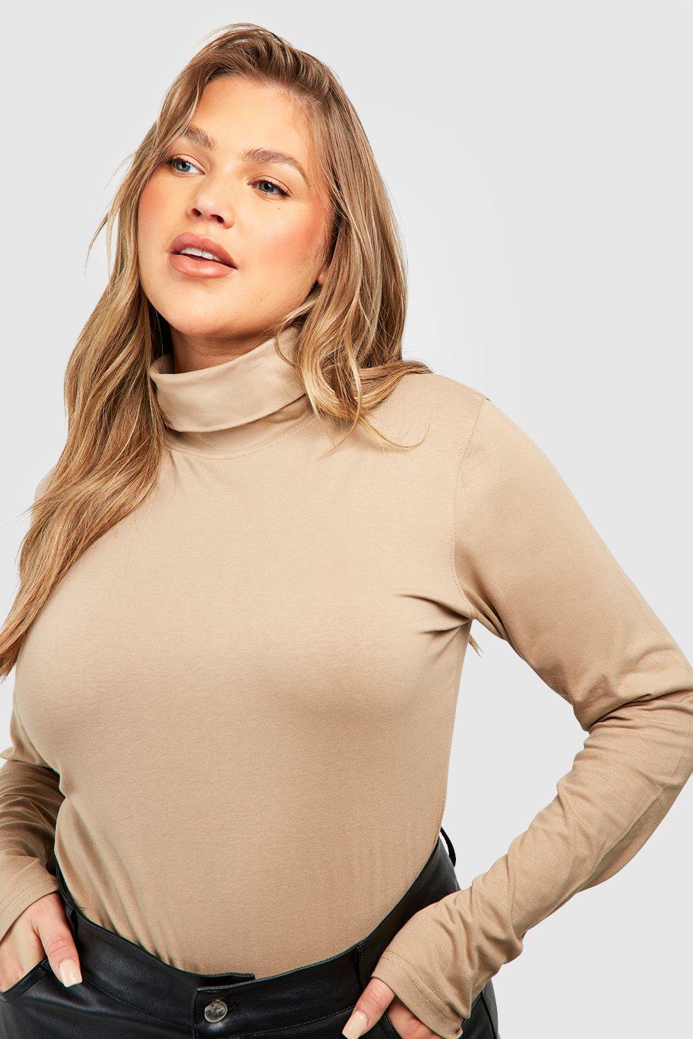 Cotton polo neck clearance tops