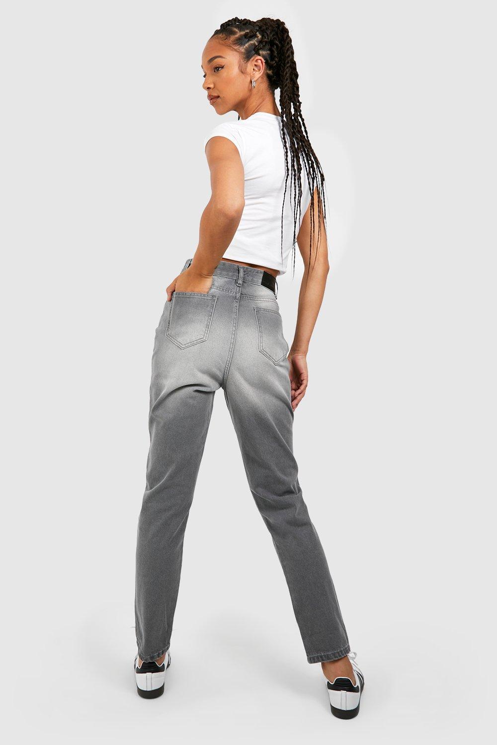 Grey store mum jeans