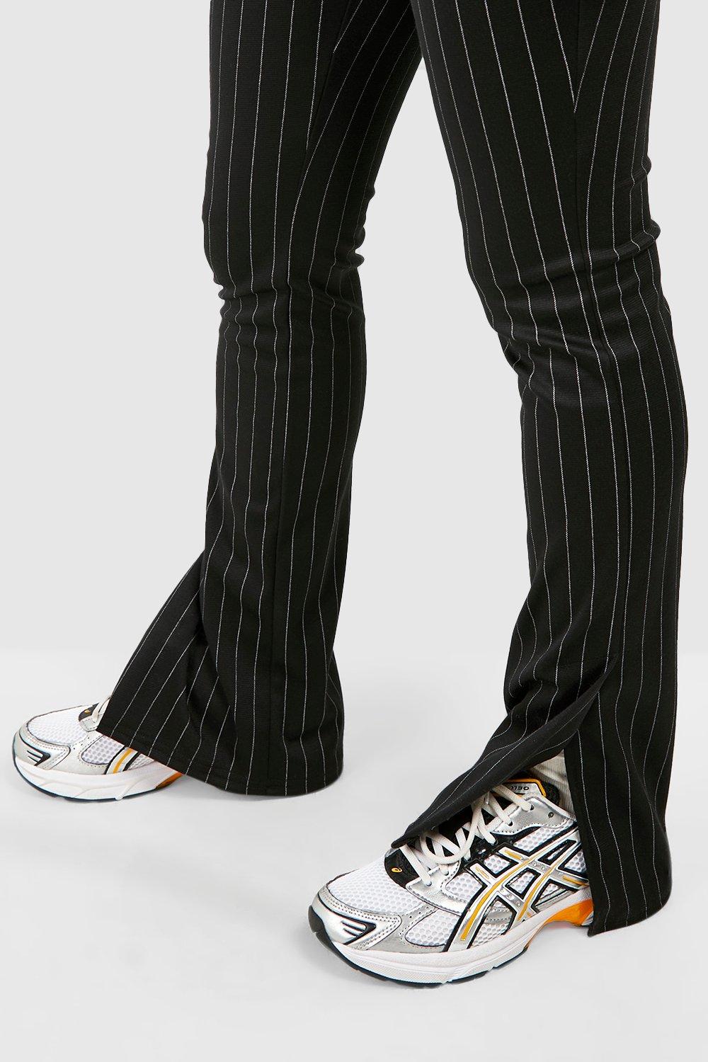 Slim fit striped on sale pants