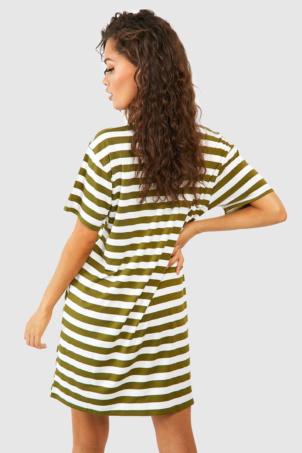 Boohoo shop striped dress