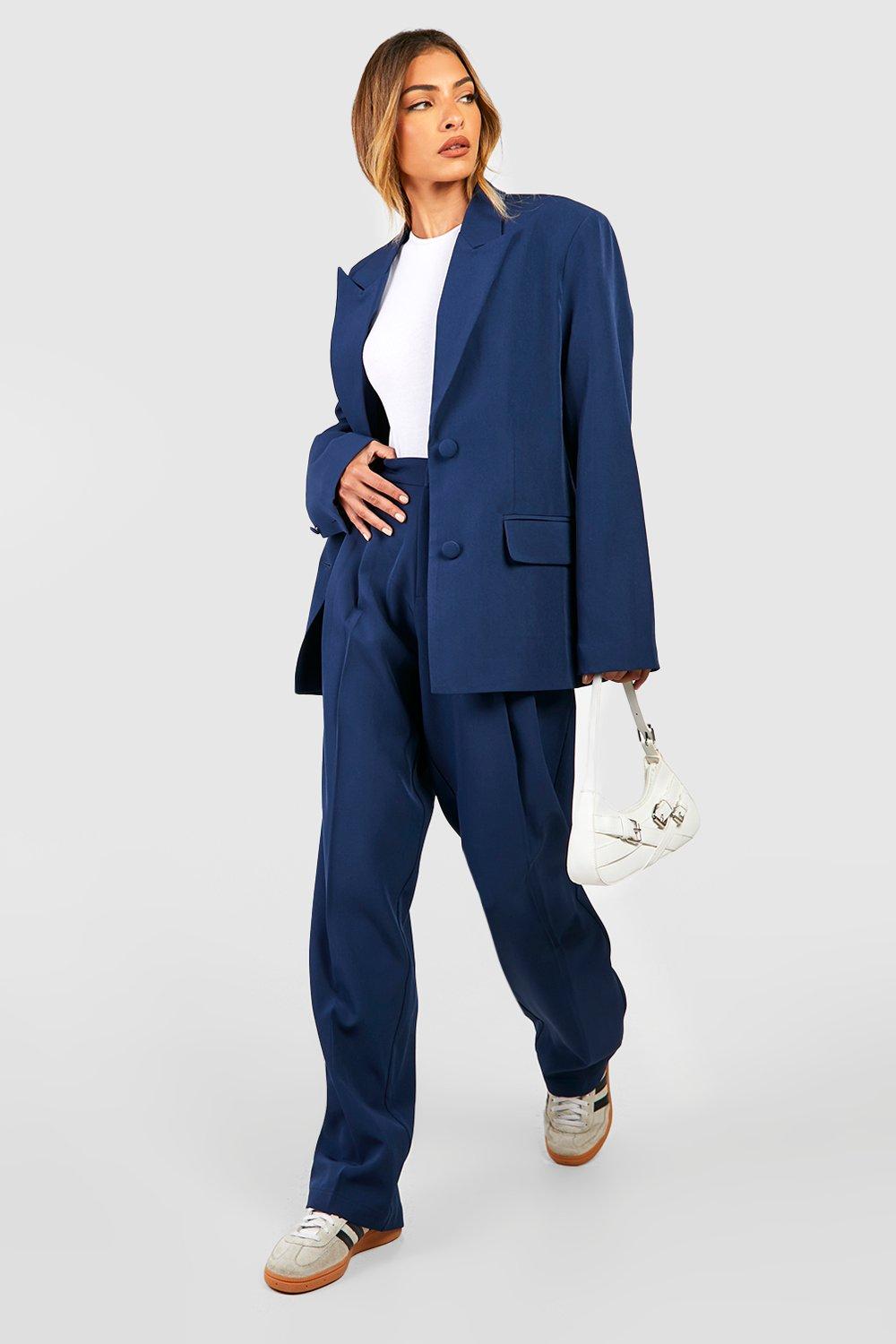 Navy tailored 2024 blazer womens