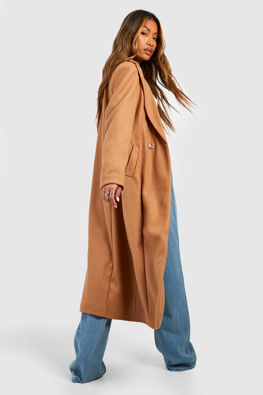 Manteau femme best sale cintré camel