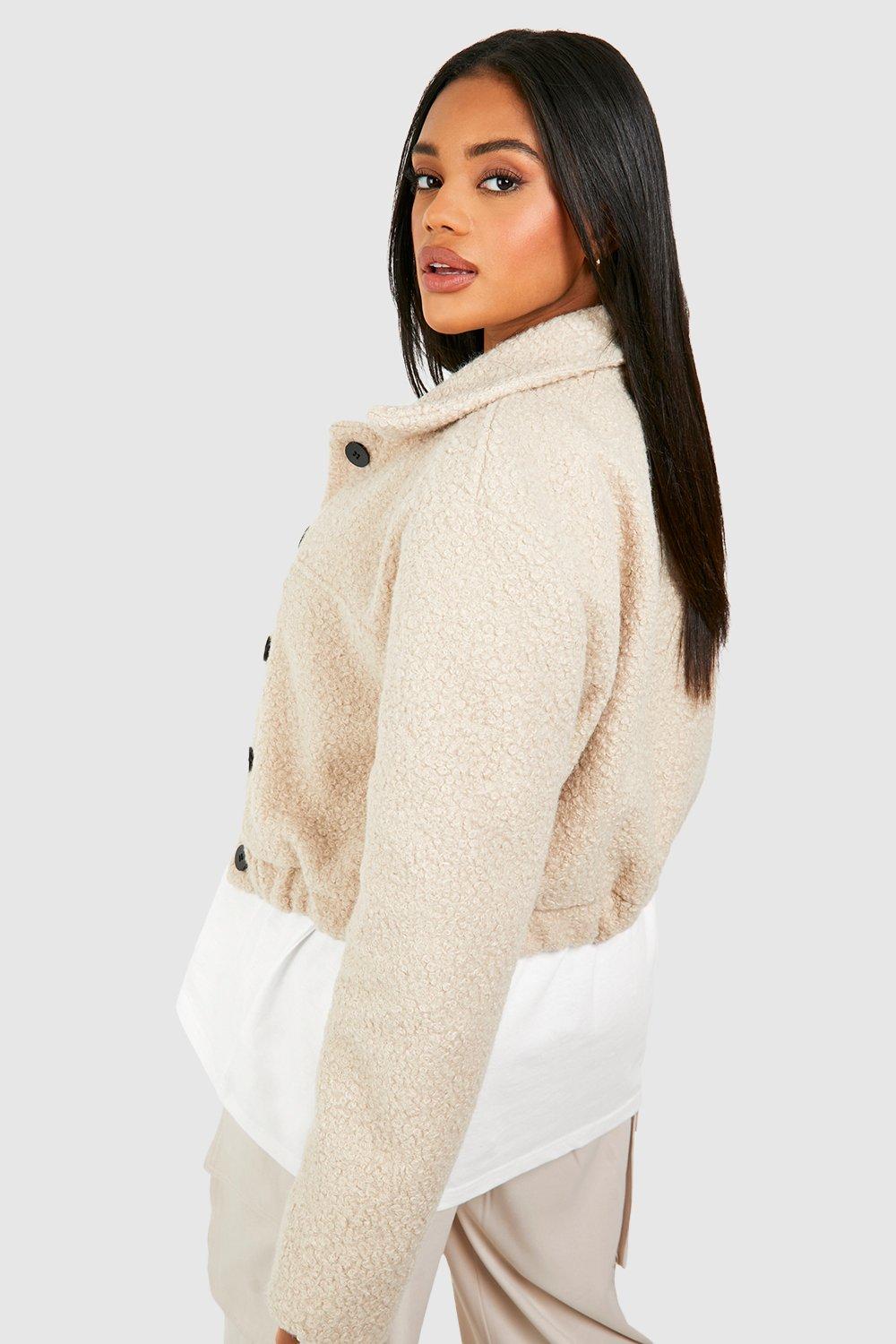 Veste discount beige courte