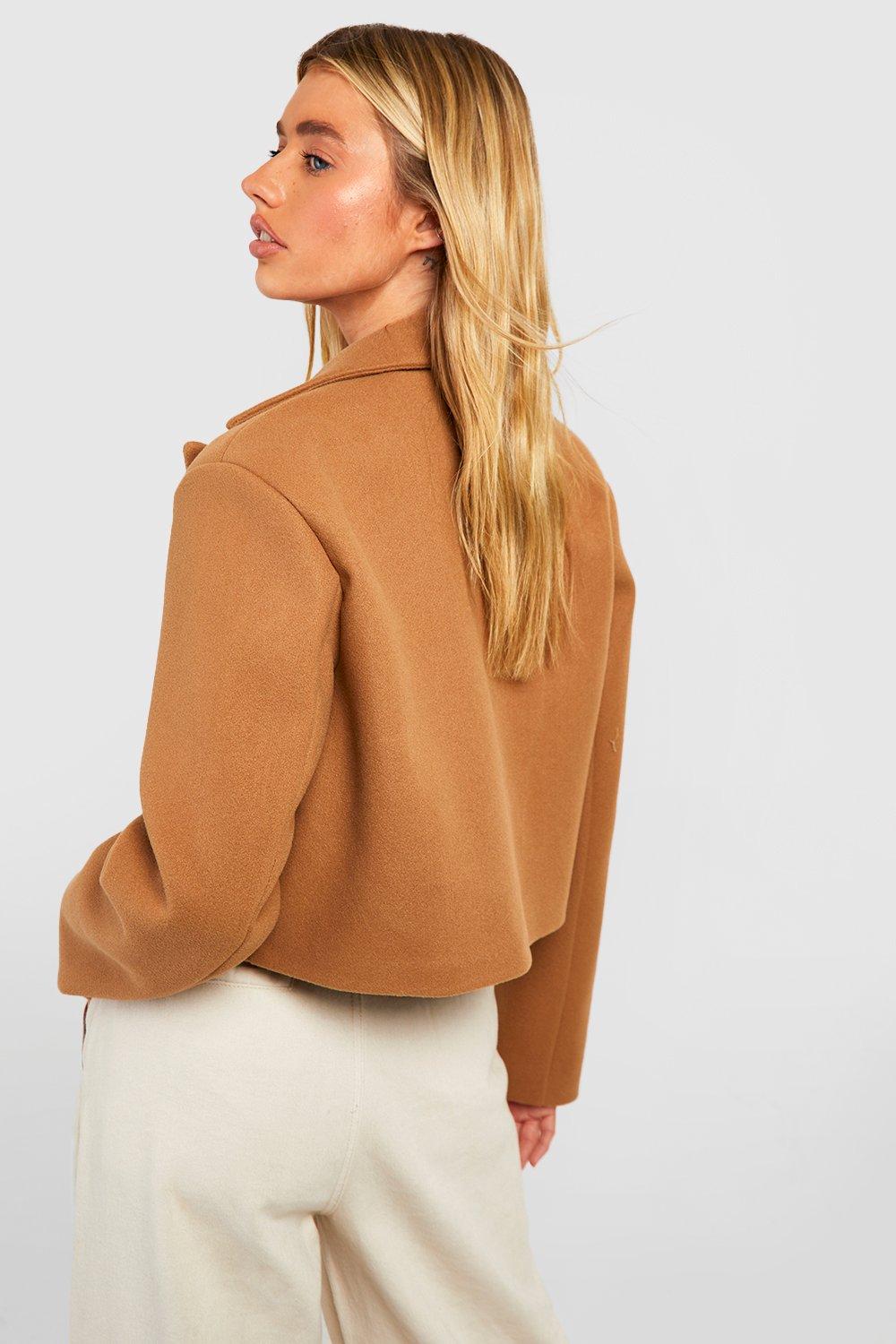 Crop hotsell wool jacket