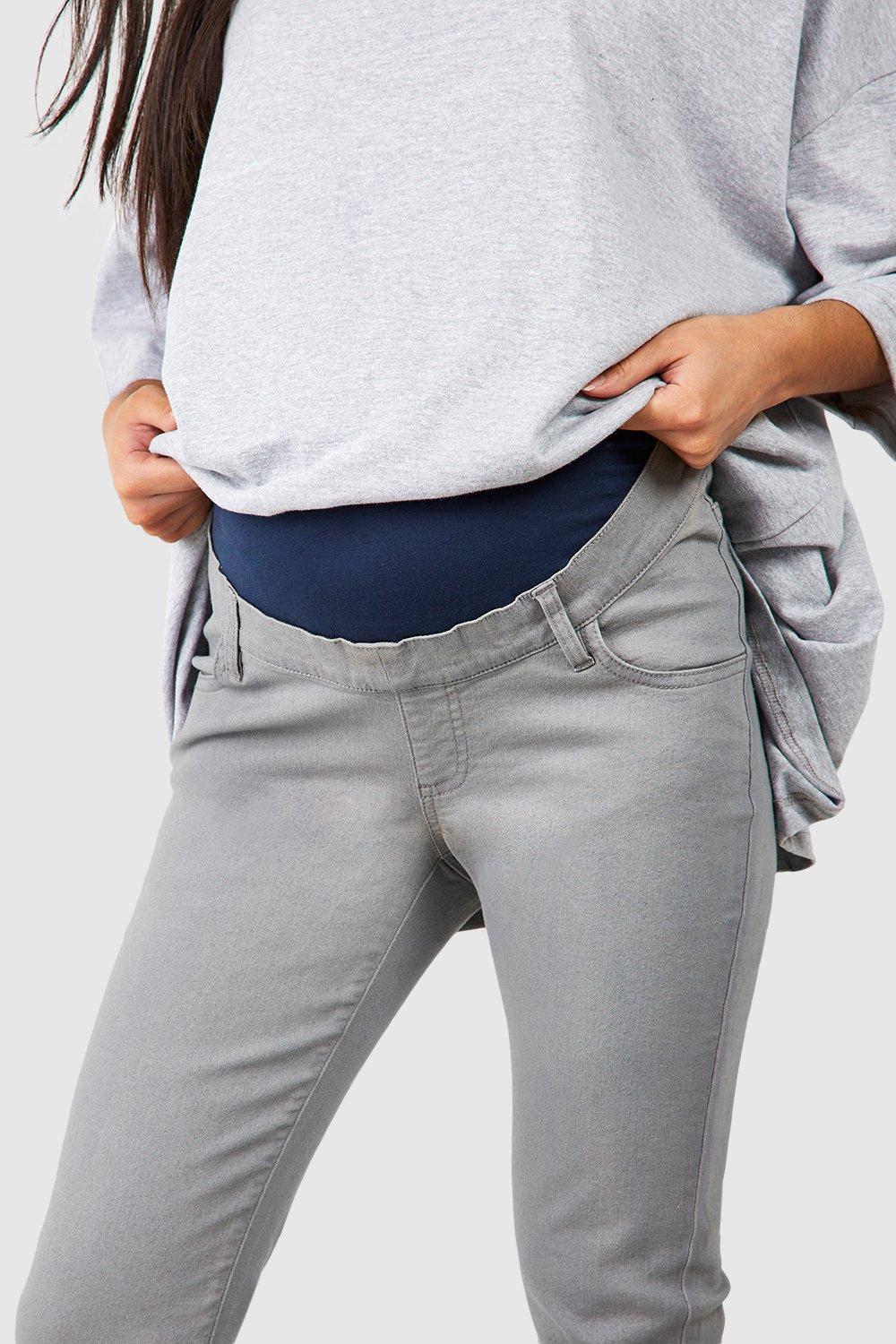 Maternity jeans shop boohoo