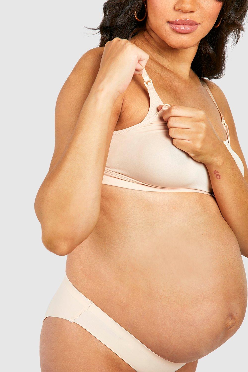 Buy Boohoo Maternity Longline Seamless Nursing Bra In Pink