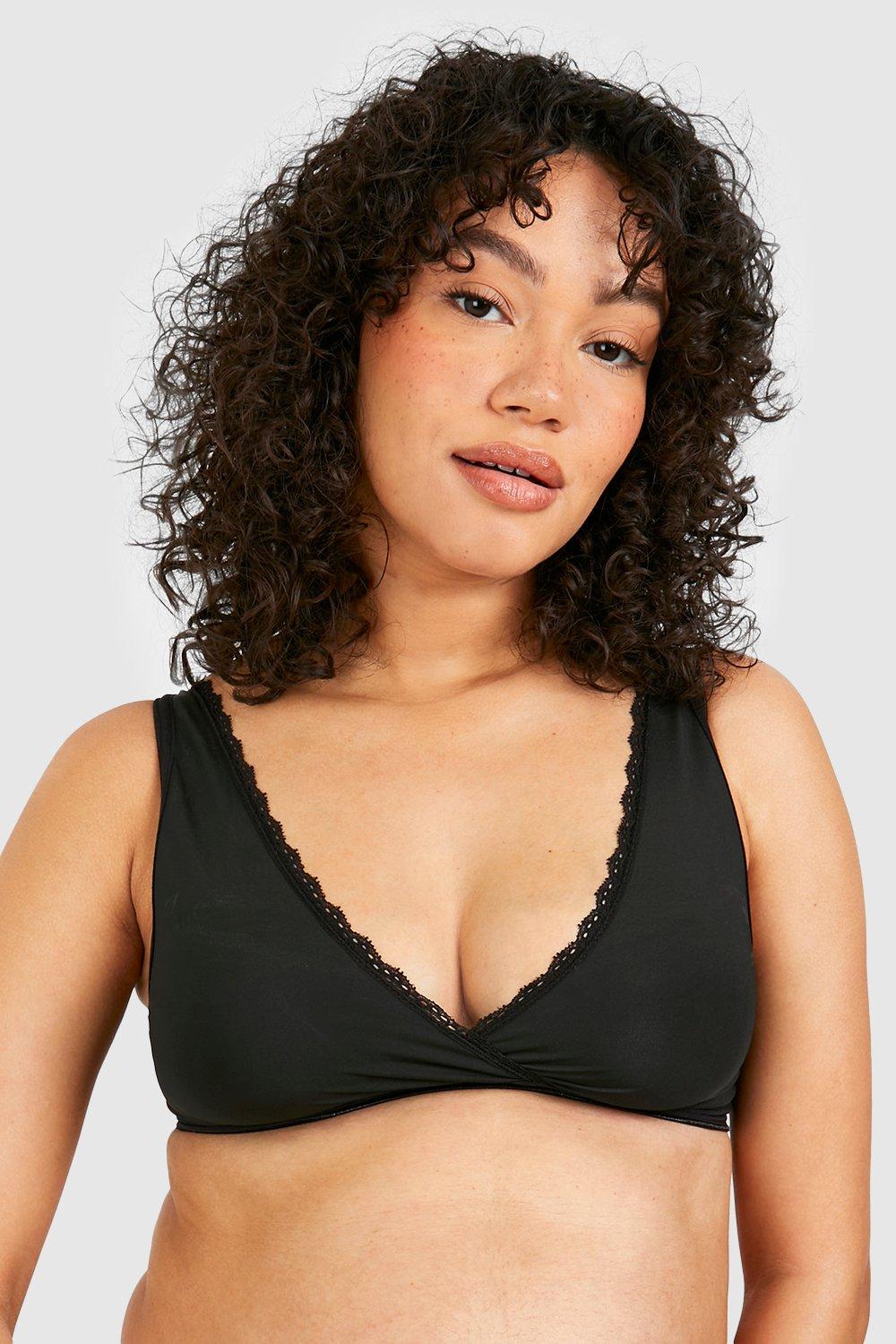 Buy Boohoo Maternity Lace Nursing Bra In Beige